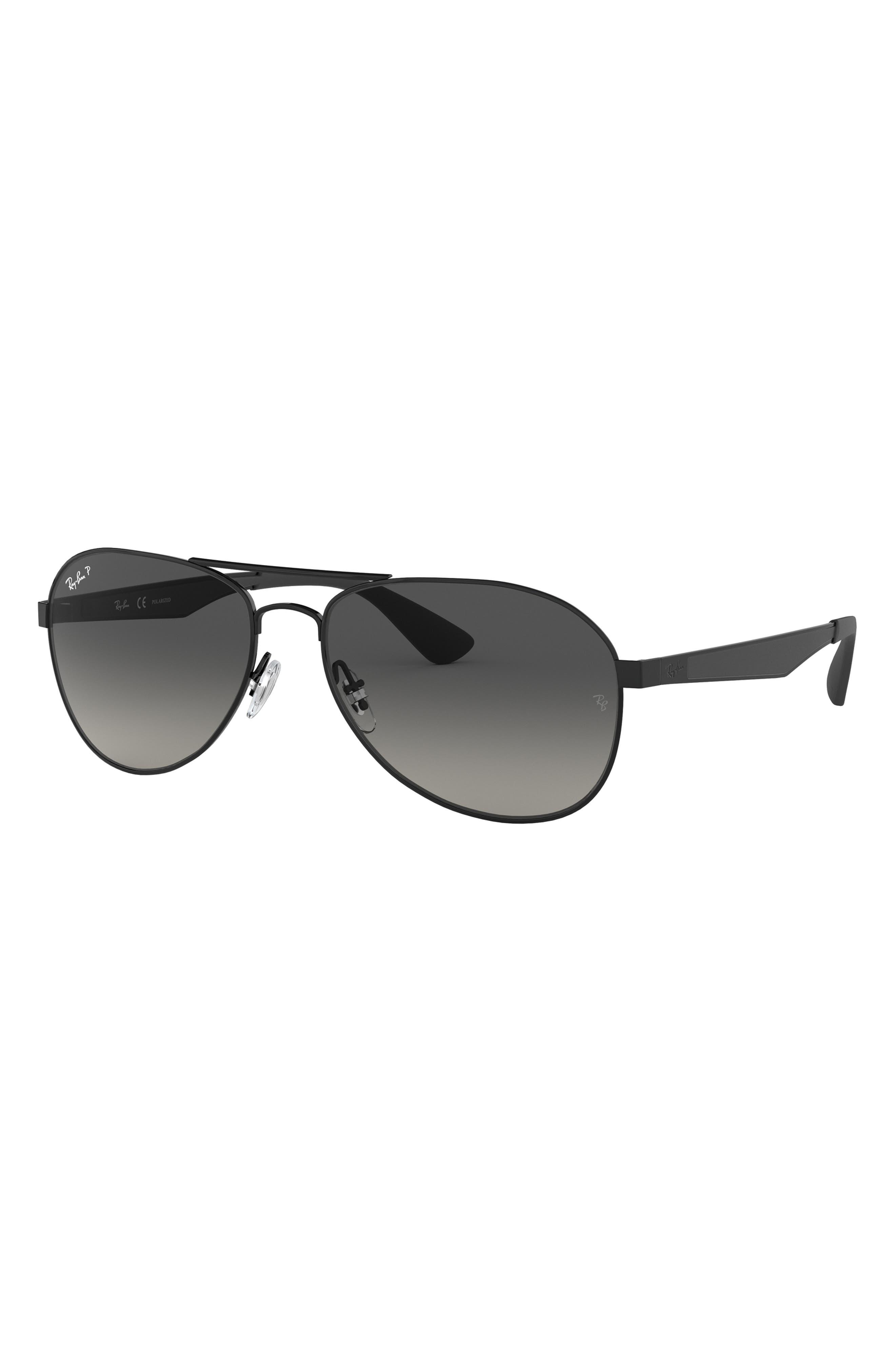 Ray-Ban Unisex 58mm Gradient Aviator Sunglasses in Black