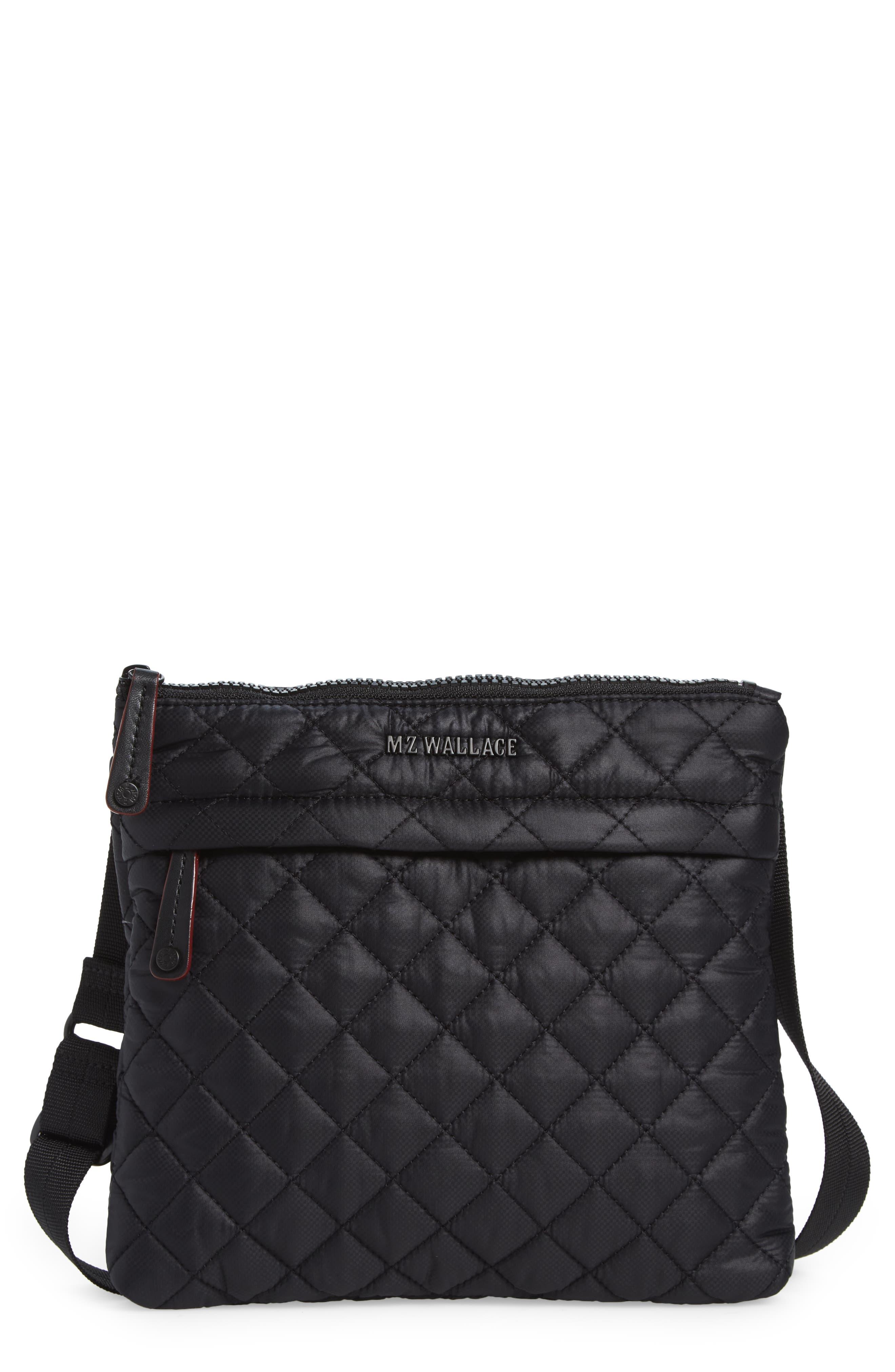 MZ Wallace Metro Quilted Nylon Crossbody Bag in Black Lyst