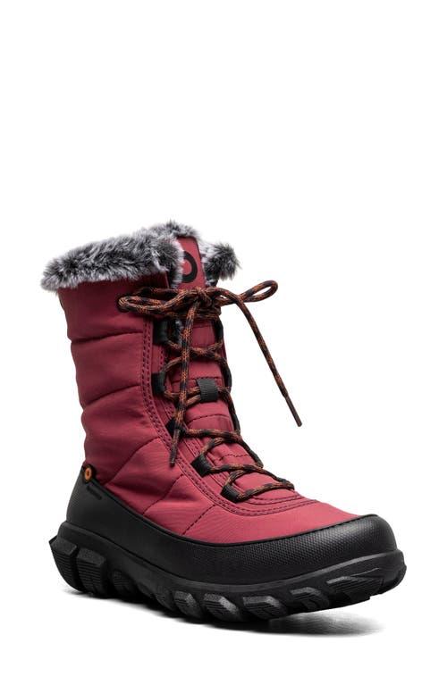 Bogs Cedar Quilted Waterproof Boot in Red Lyst