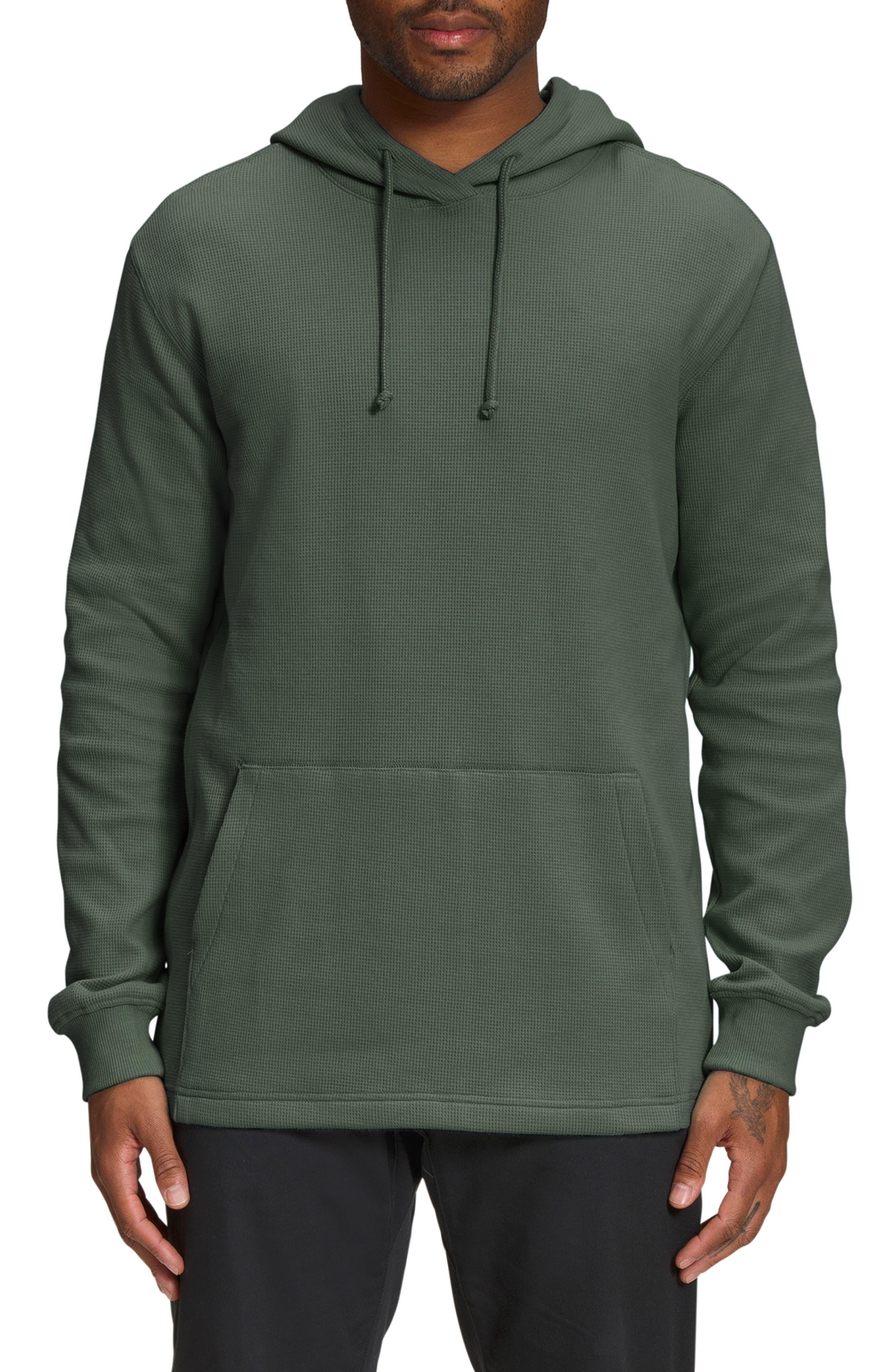 The North Face Waffle Longline Hoodie in Green for Men Lyst