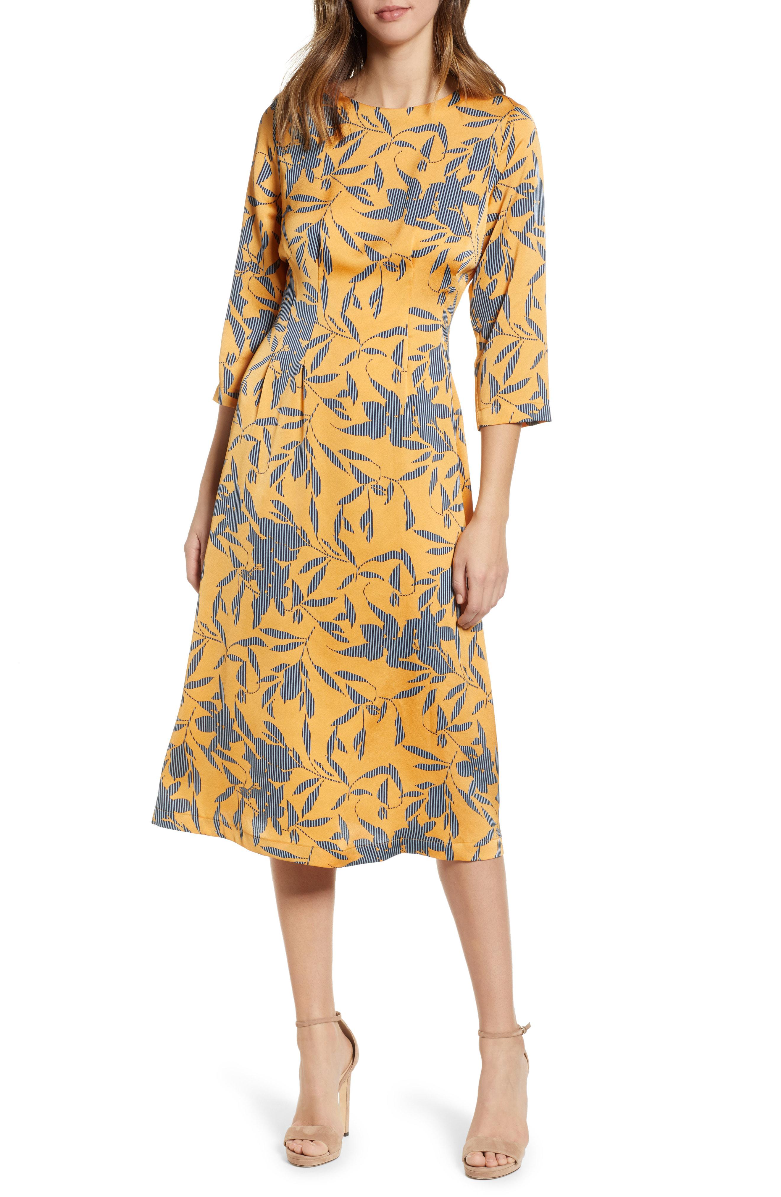 vero moda yellow dress