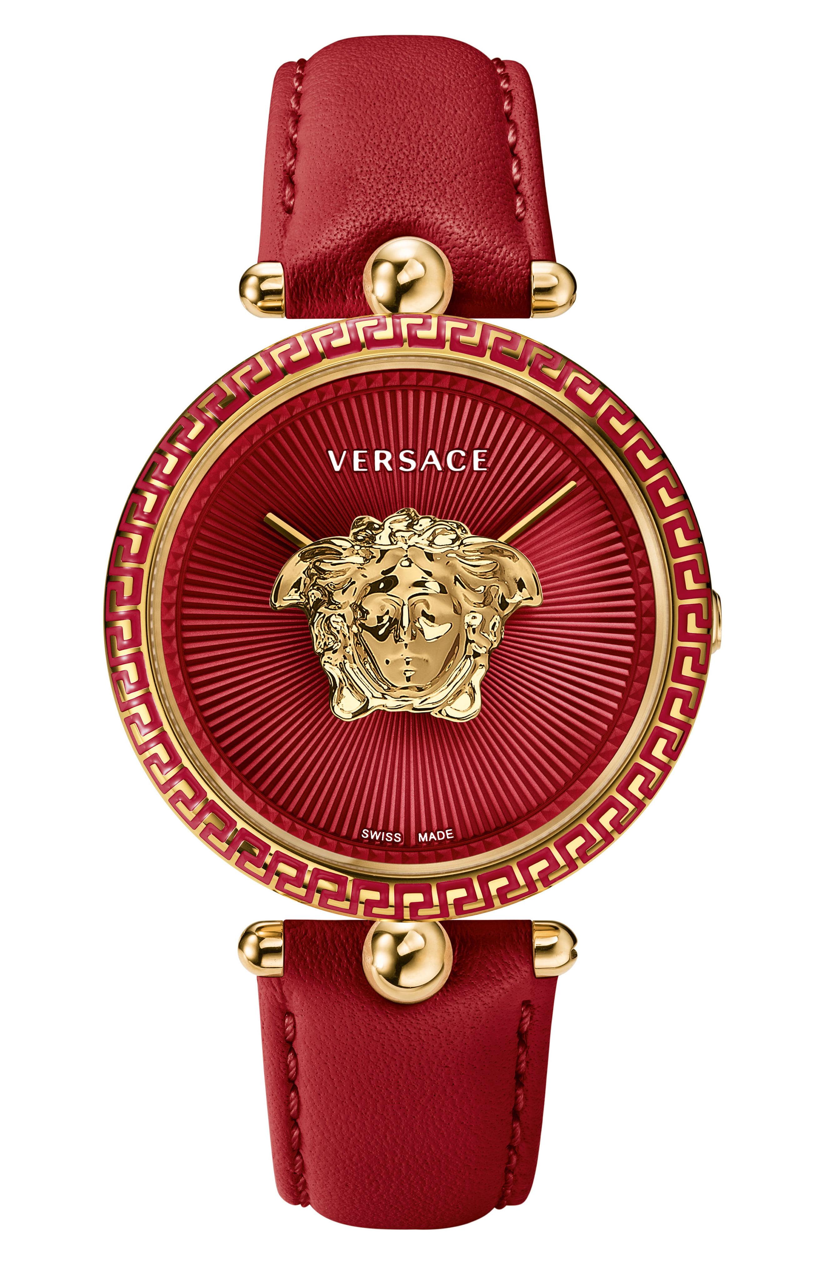 Versace Collection Palazzo Empire Watch in Red | Lyst