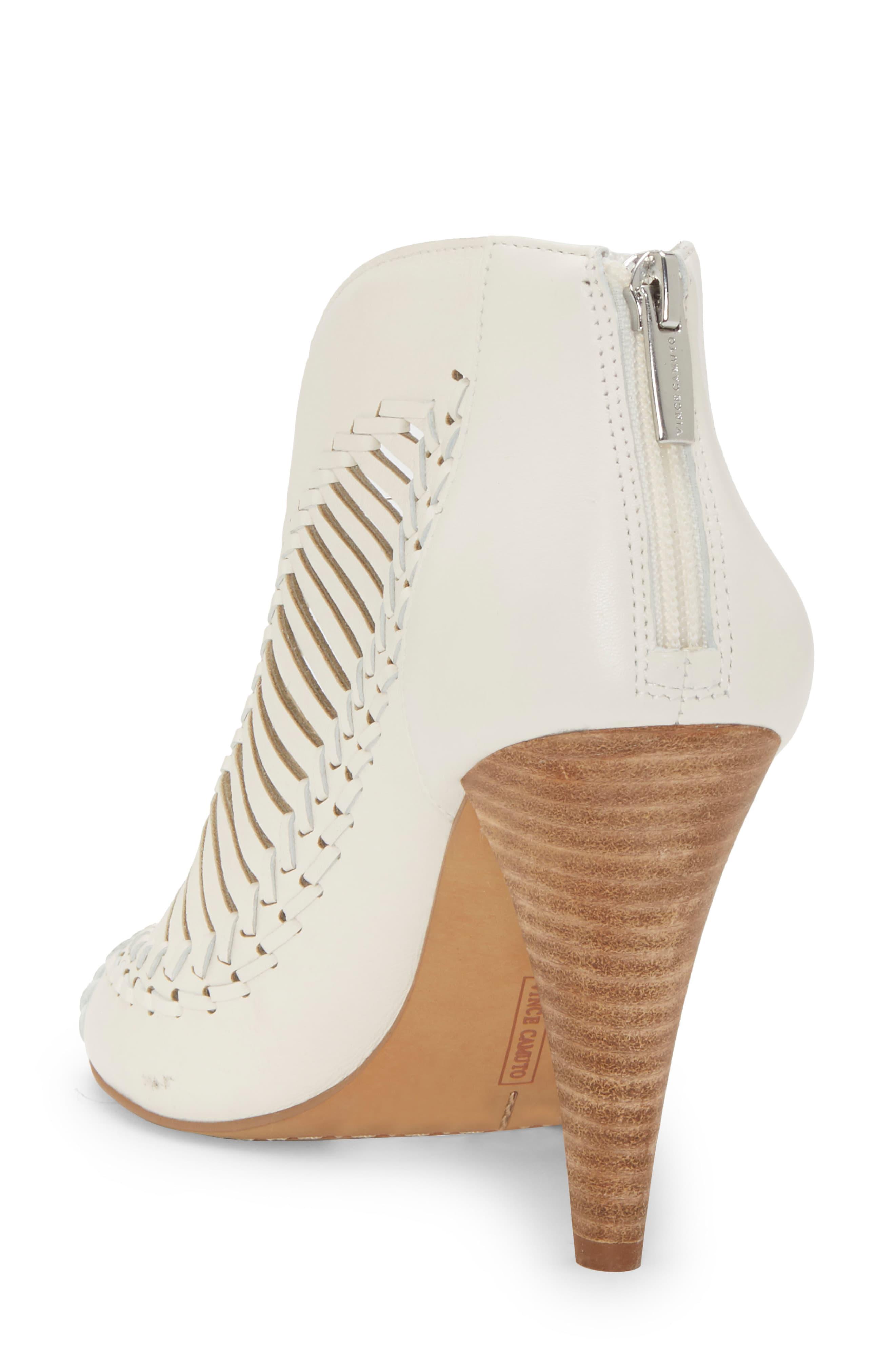 vince camuto peep toe booties