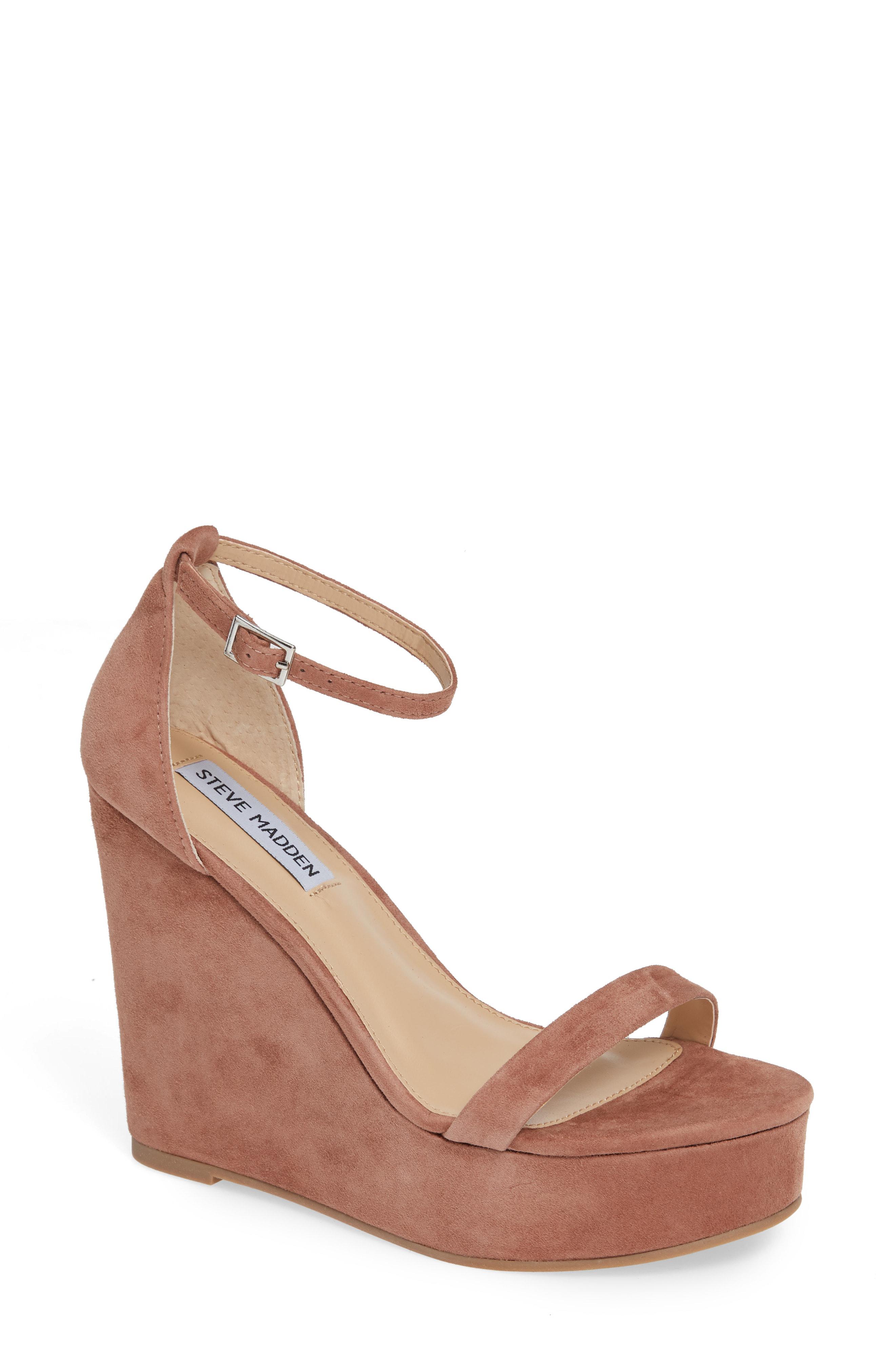tan steve madden wedges