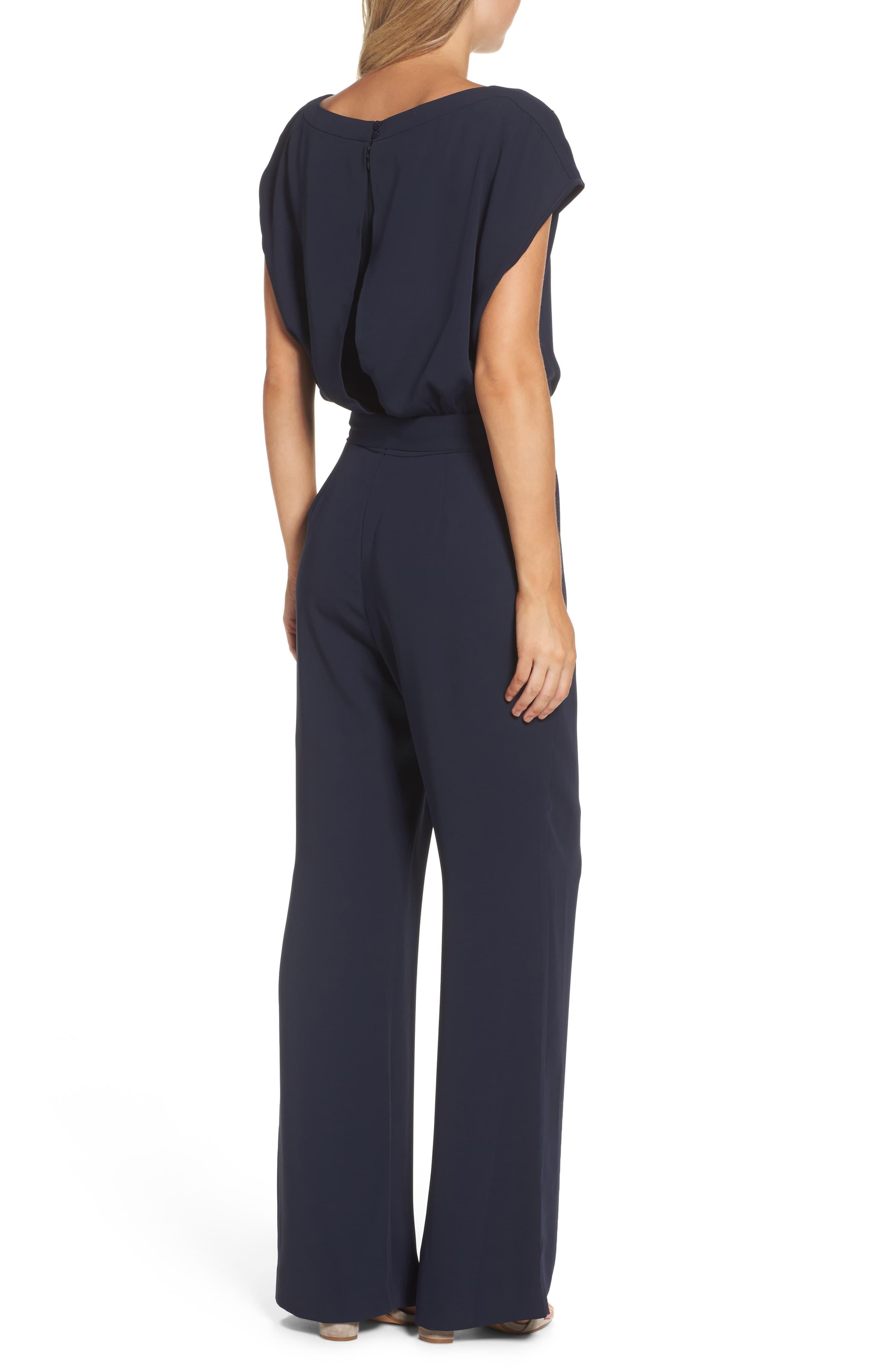 eliza j cascading jumpsuit