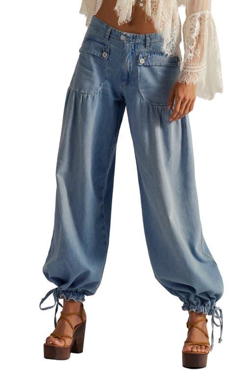 Jeans Free People Liv Crop Svasati, Taglia 28, Blu Chiaro, Vita Media, Nuove Con Etichetta