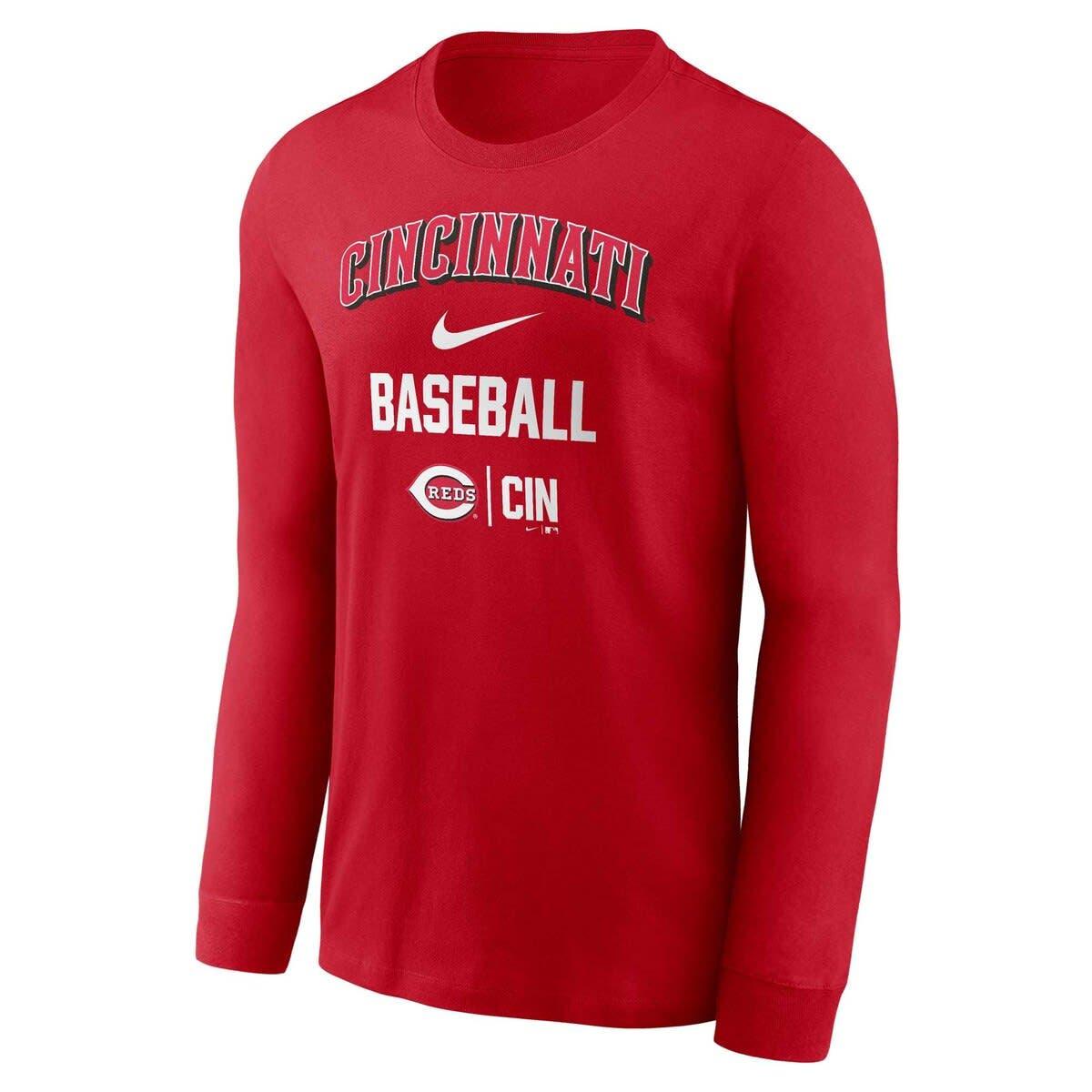 Nike Cincinnati Reds Diamond Mlb Long-sleeve T-shirt for Men