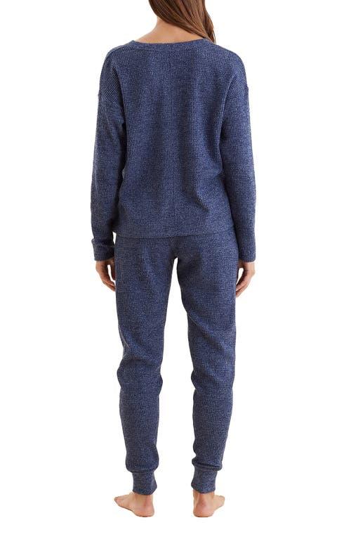 Papinelle Waffle Knit Pajamas in Blue Lyst