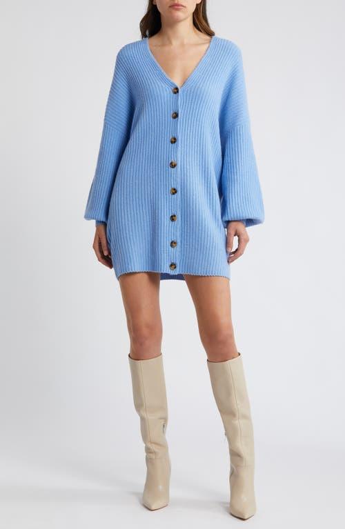louren front button ensemble knit（Linen Blend Knit Button