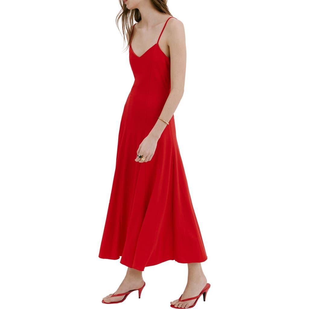 mango suit red dress Fitted midi-dress allowing for easy wear throughout the night Structured suit blazer - Women