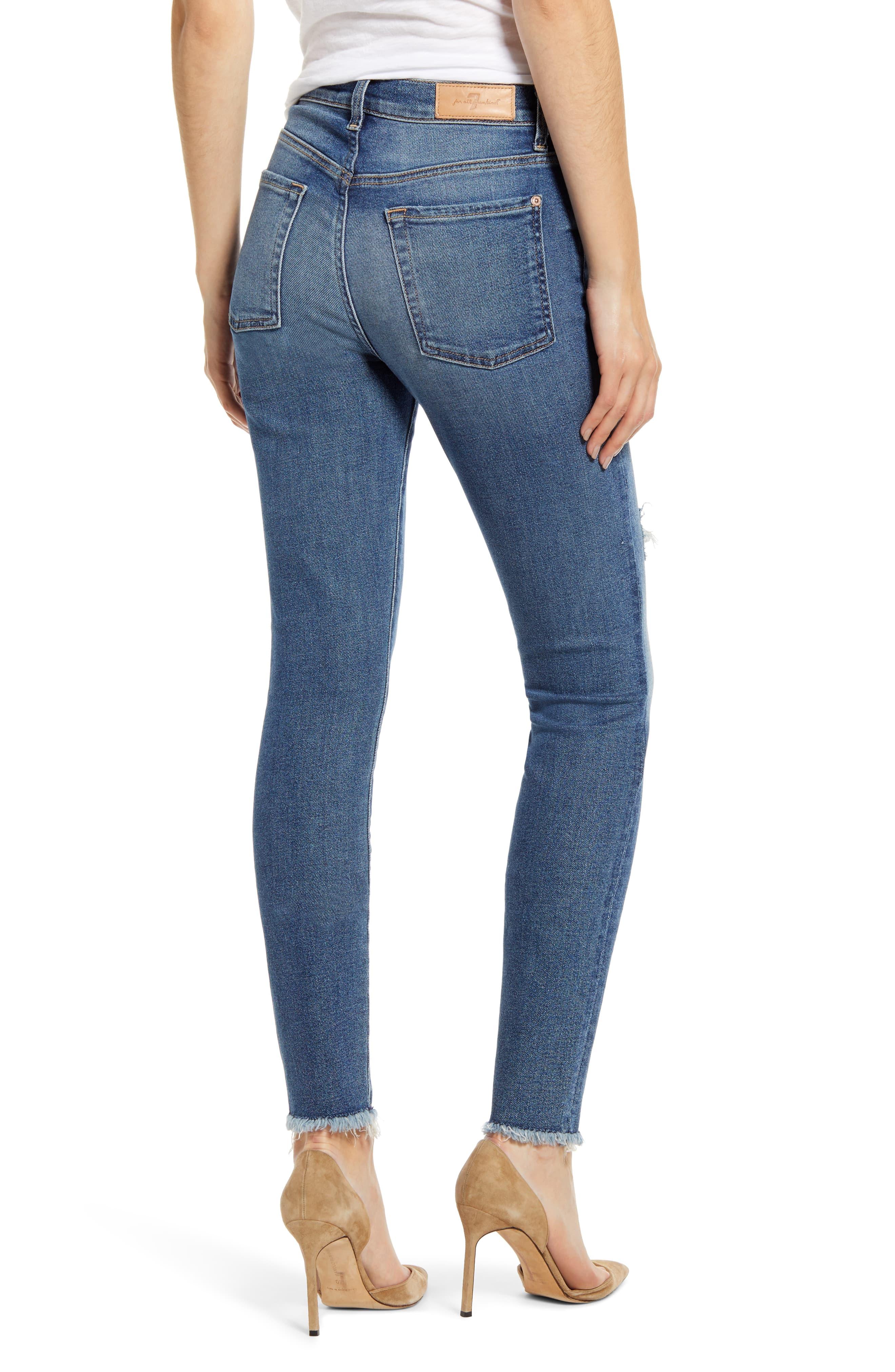 7 For All Mankind Denim 7 For All Mankind Luxe Vintage High Waist Ankle ...