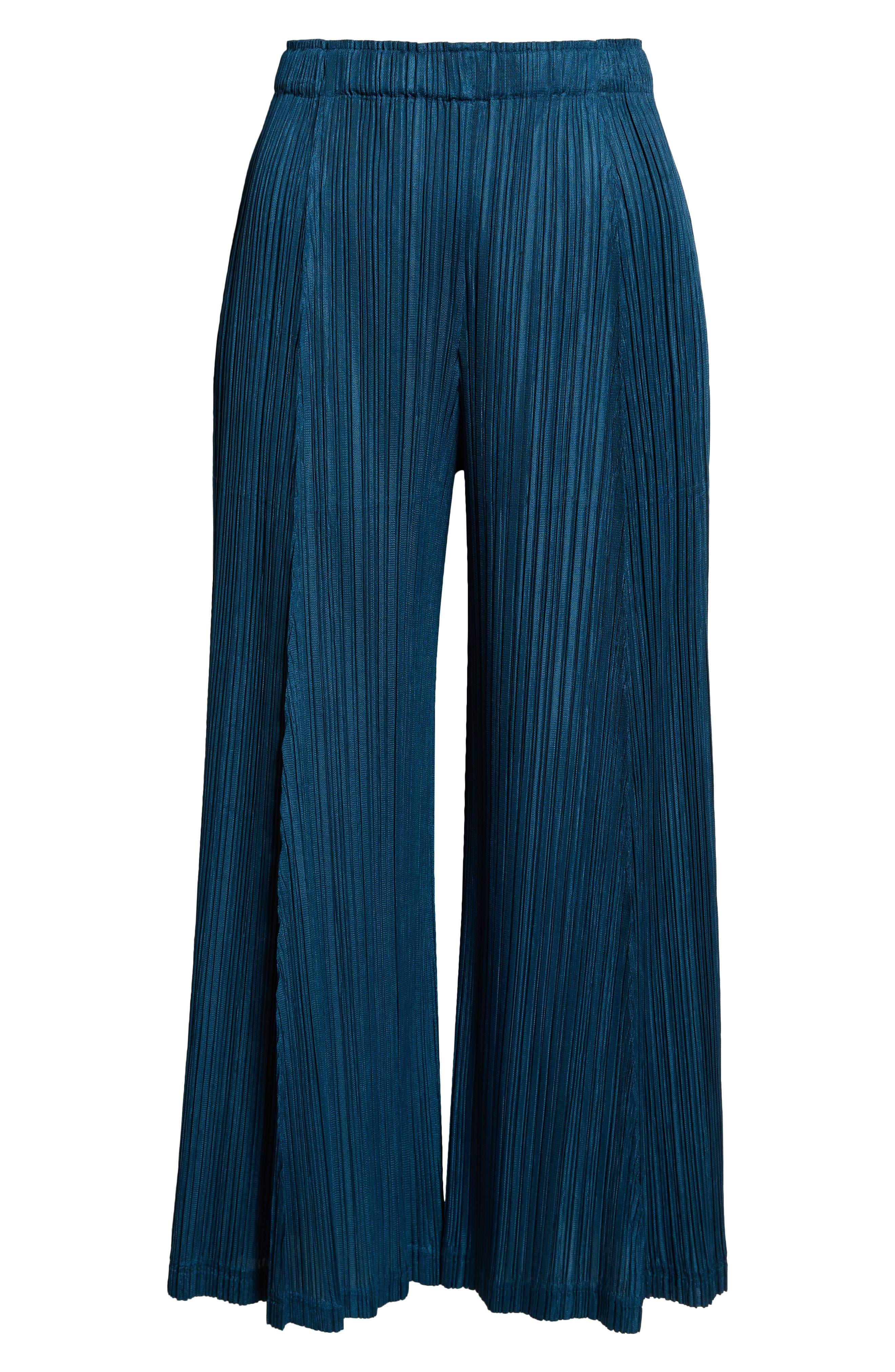 Pleats Please Issey Miyake Thicker Bottoms 2 Pleated Wide Leg Crop