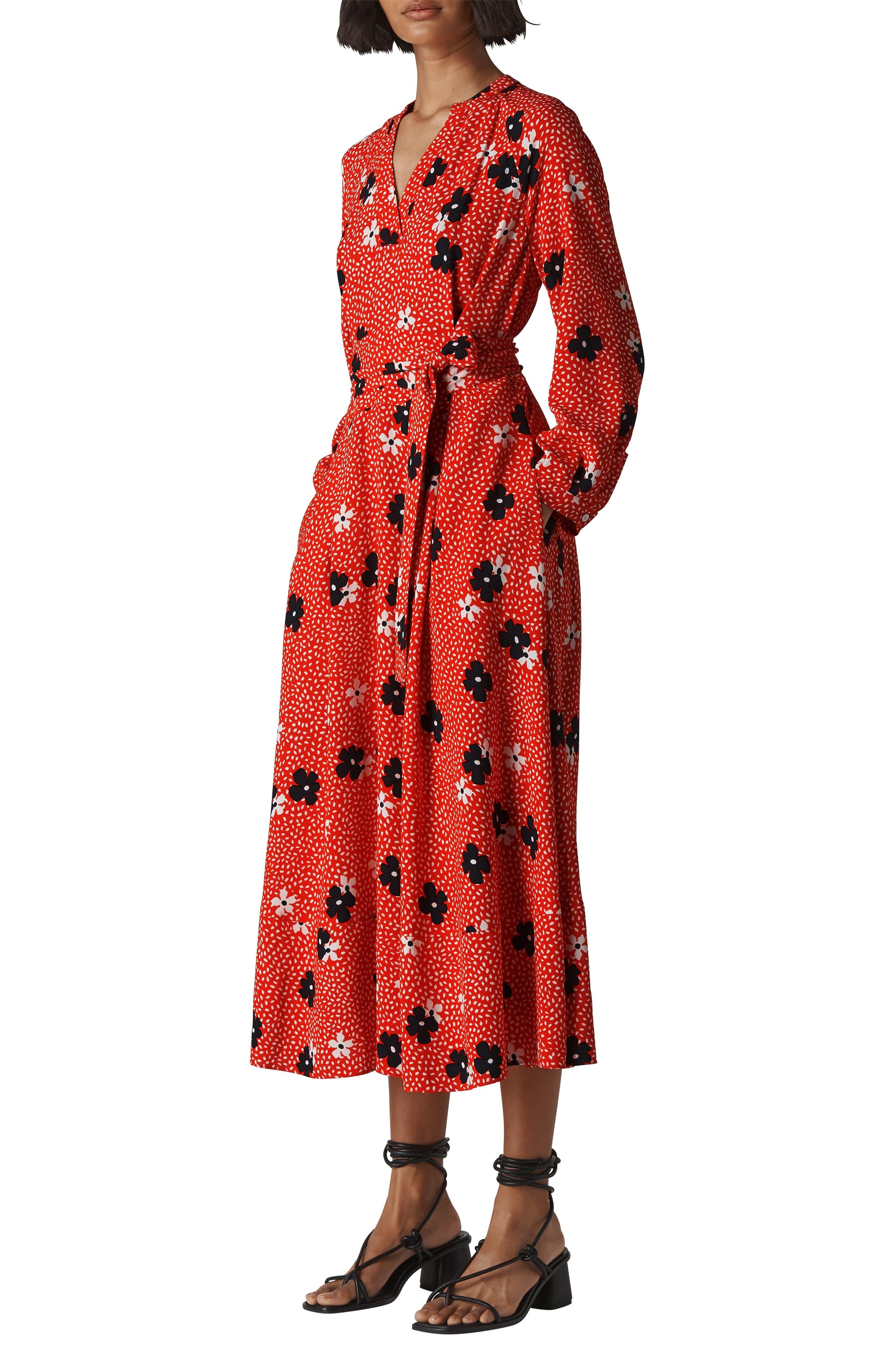 whistles confetti floral dress