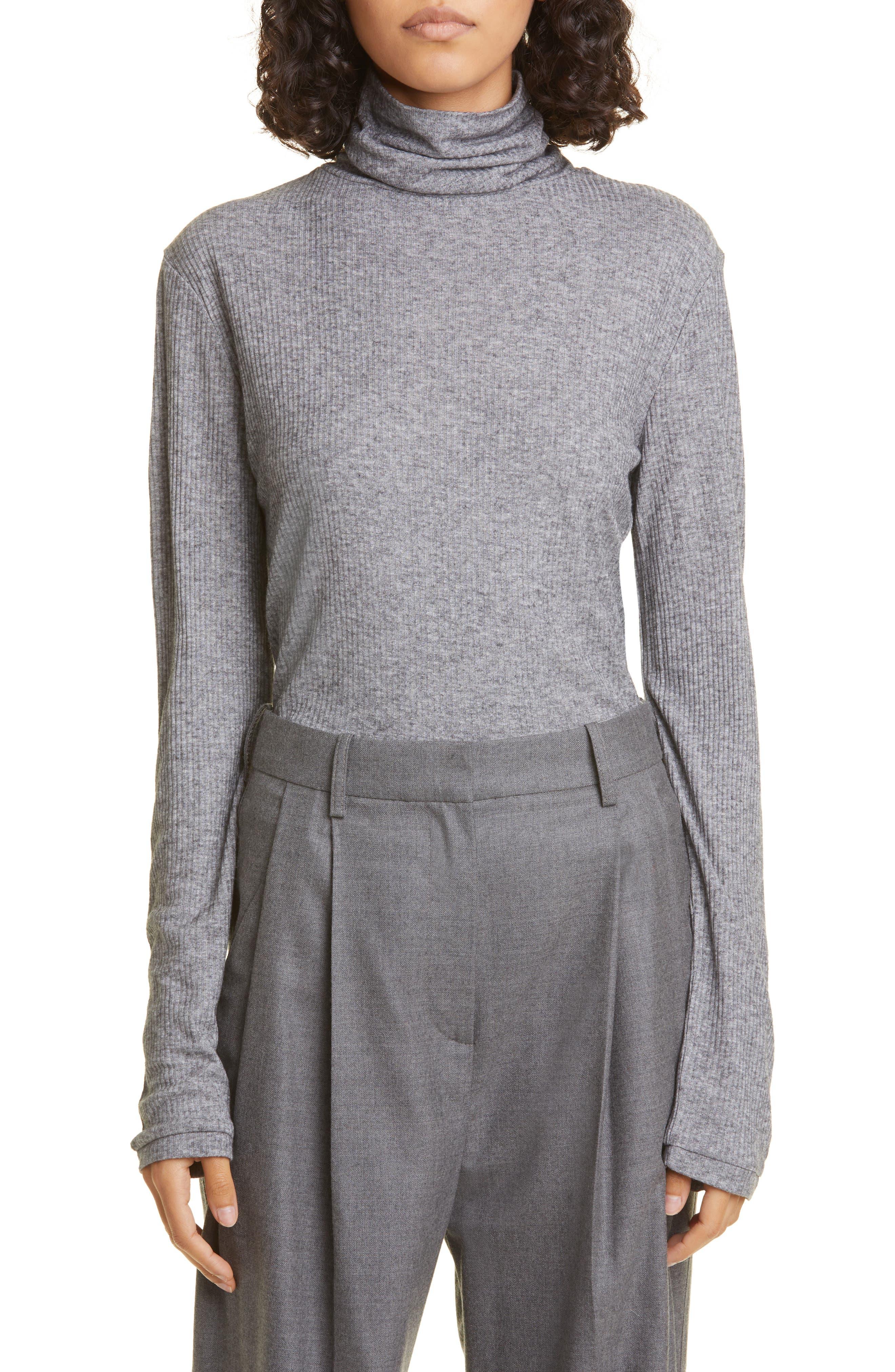 Loulou Studio Turtleneck in Gray Lyst