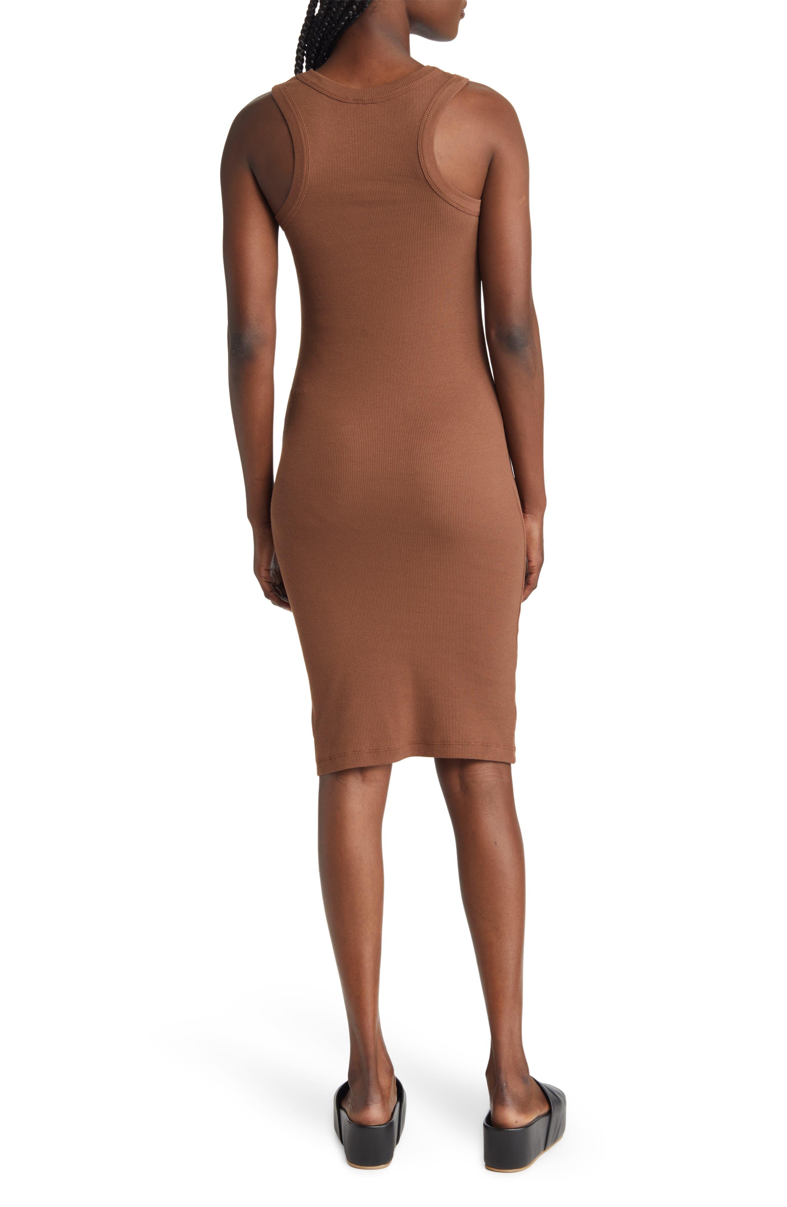 Maya Stretch Cotton Rib Tank Dress 