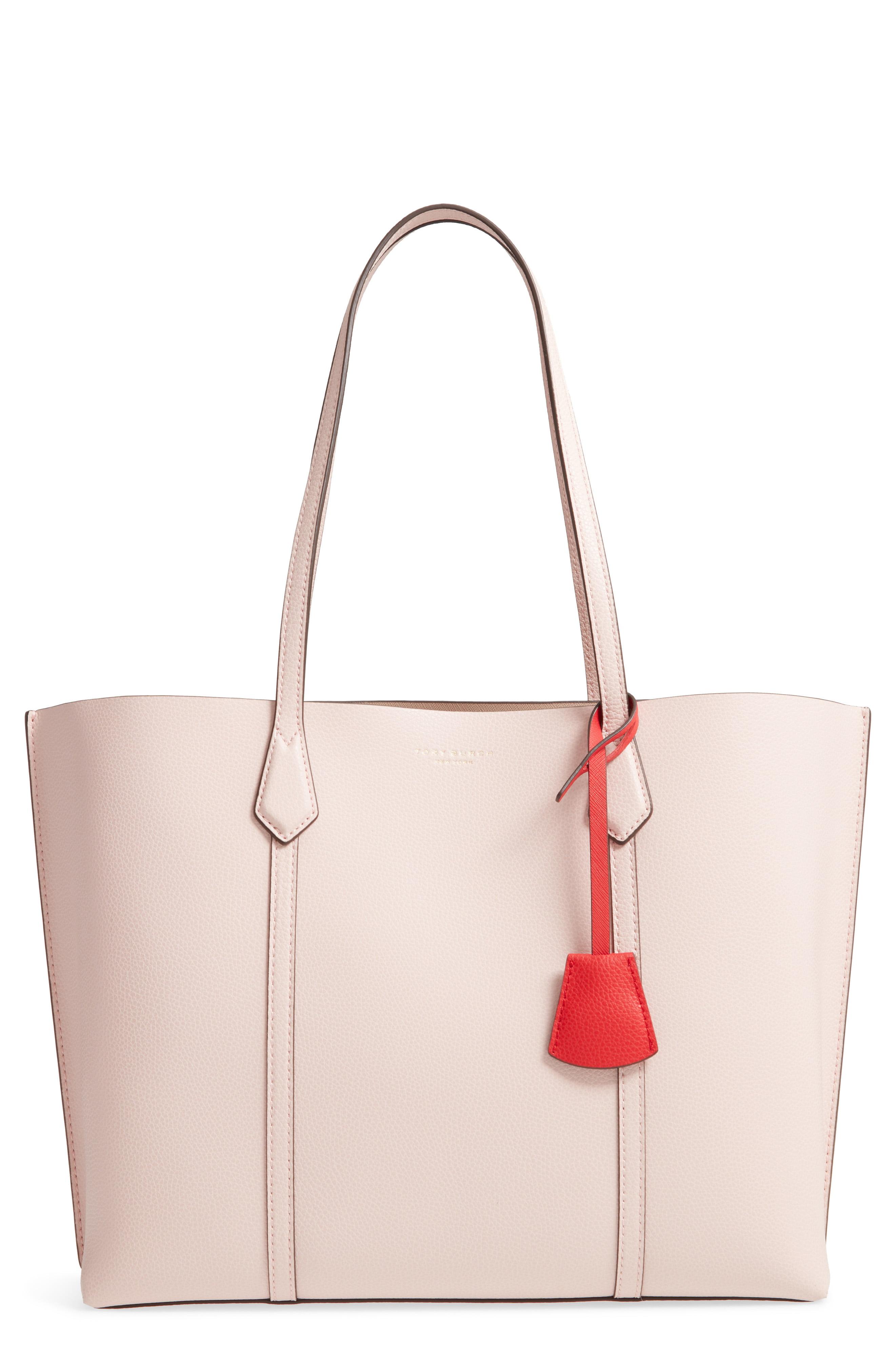 Tory Burch Leather Large Tote Bag in Shell Pink (Pink) Save 38 Lyst