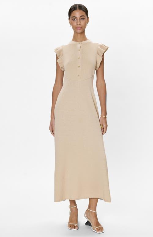 metallic chiffon ruffle dress rebecca taylor Rebecca Taylor Tiered Ruffle Fil Coup Silk-Blend Dress evaChic