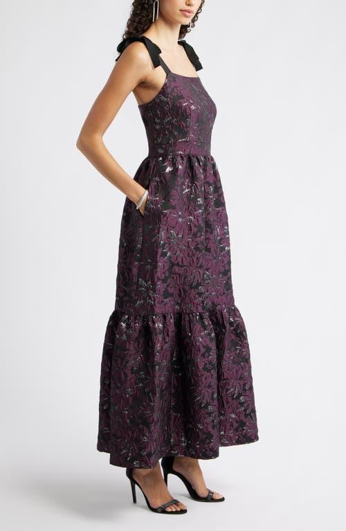 chinese dress ladies Chelsea Ruffle Maxi Dress – Elegant Wedding Guest Dress – Lady Black Tie Small main image 1