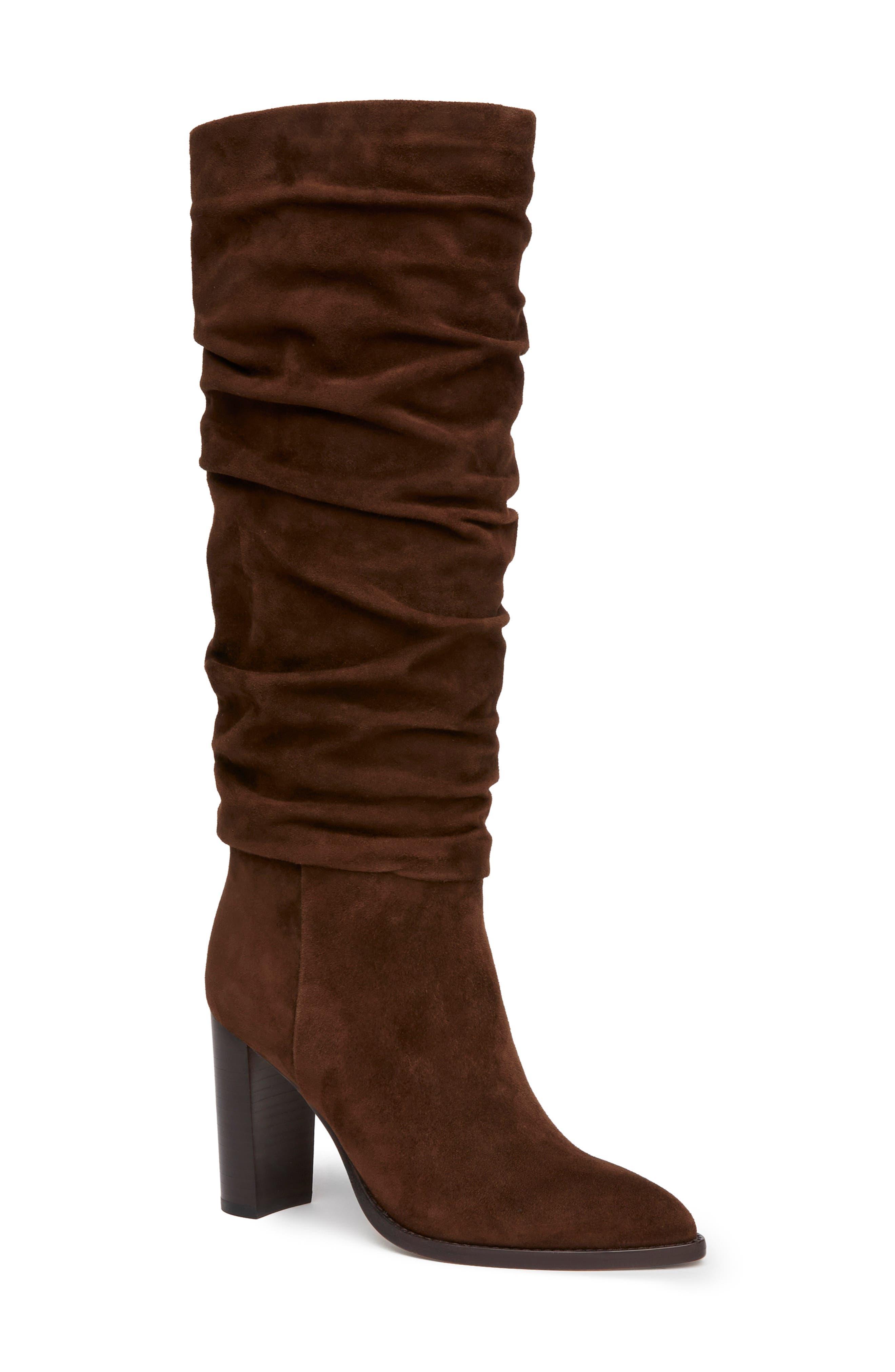 PAIGE Shiloh Slouch Boot in Brown | Lyst