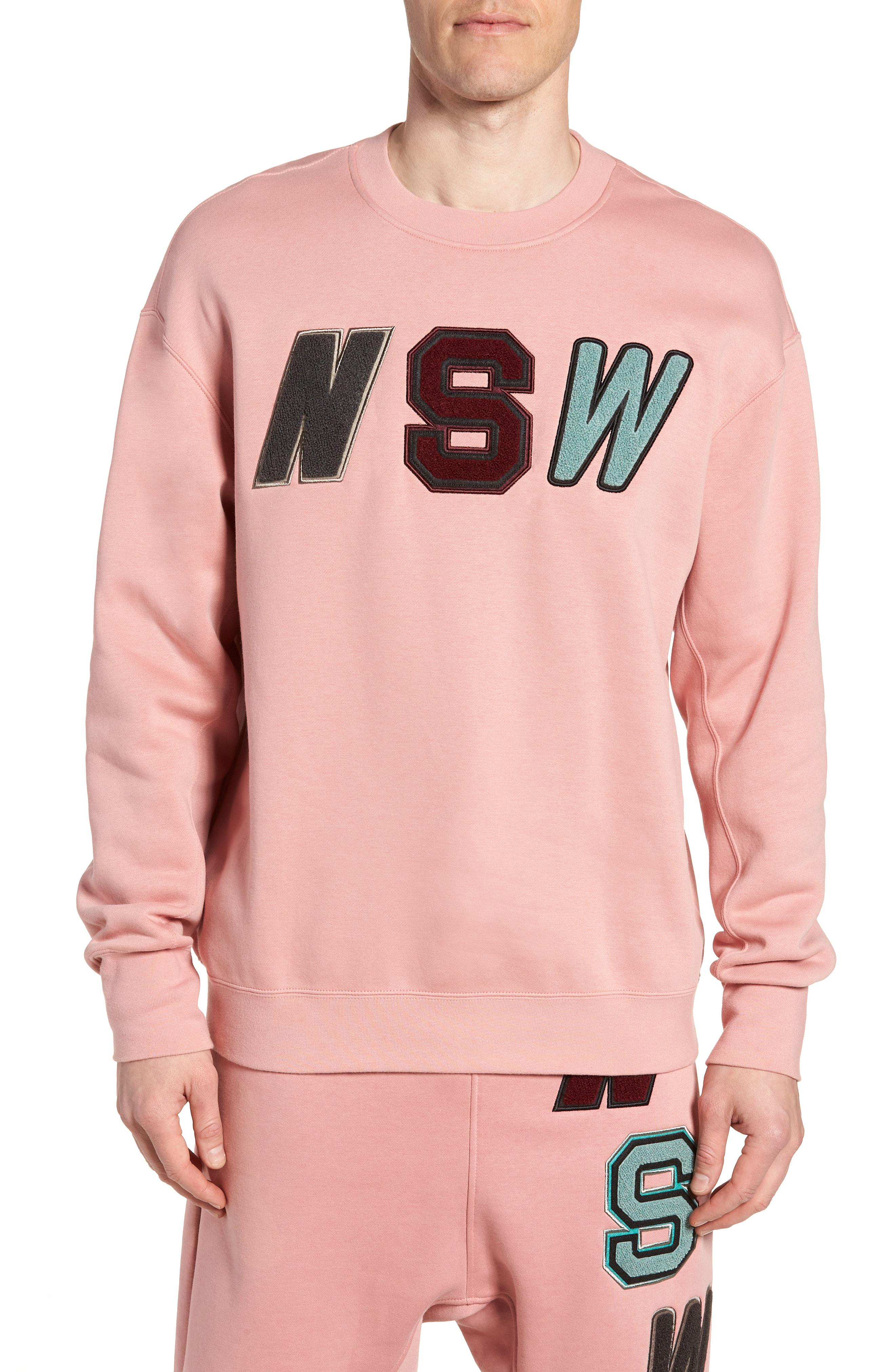 nike nsw hoodie pink