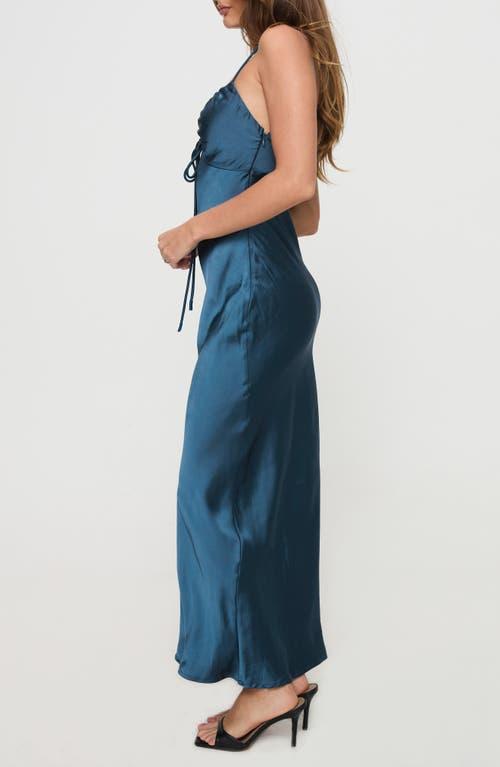 princess polly blue satin dress Nourish Mini Dress Blue