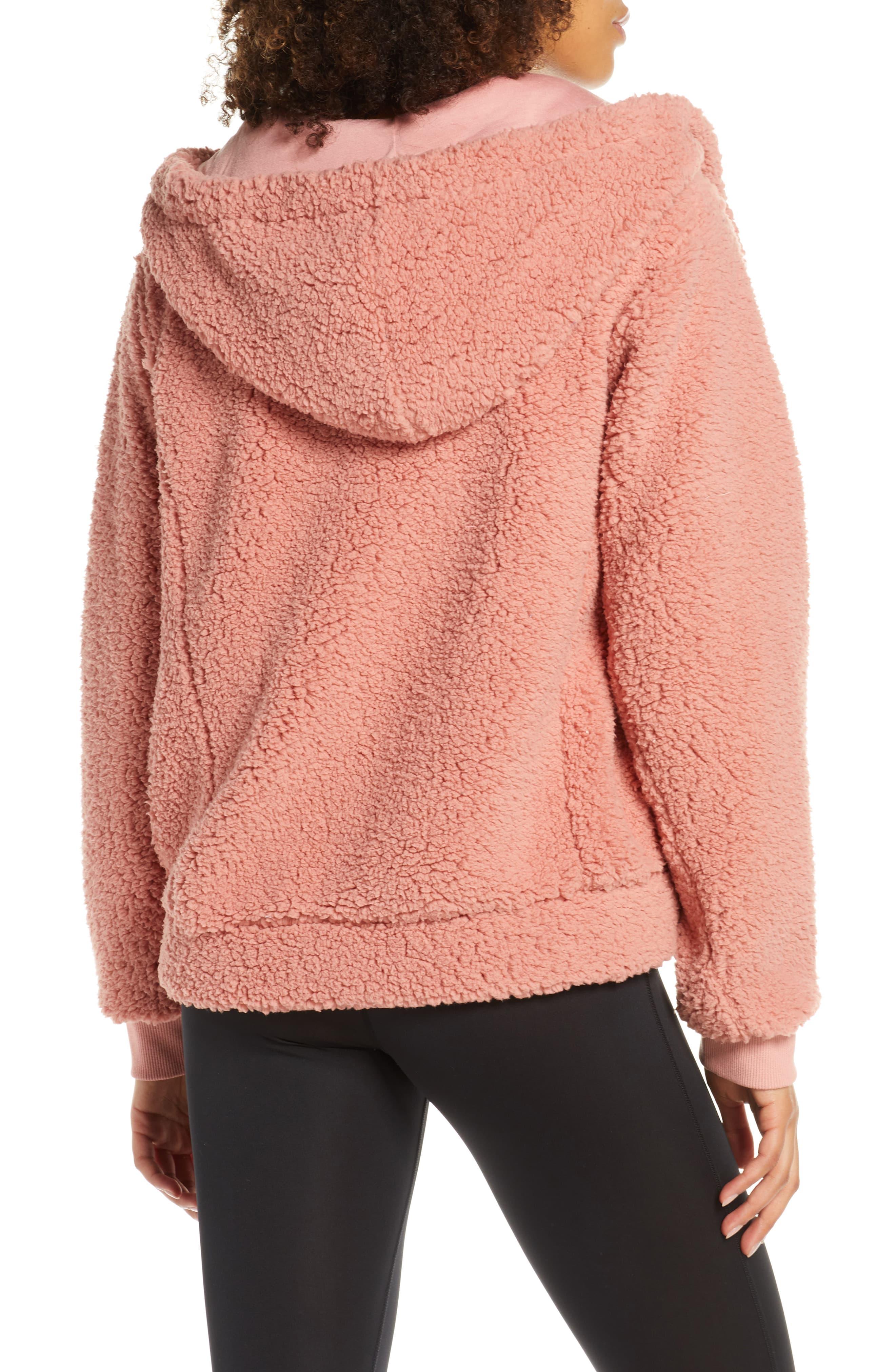 zella farrah hooded fleece jacket