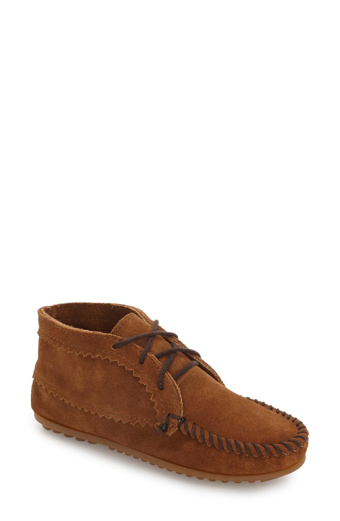 Chukka Moccasin Boots in Brown Lyst