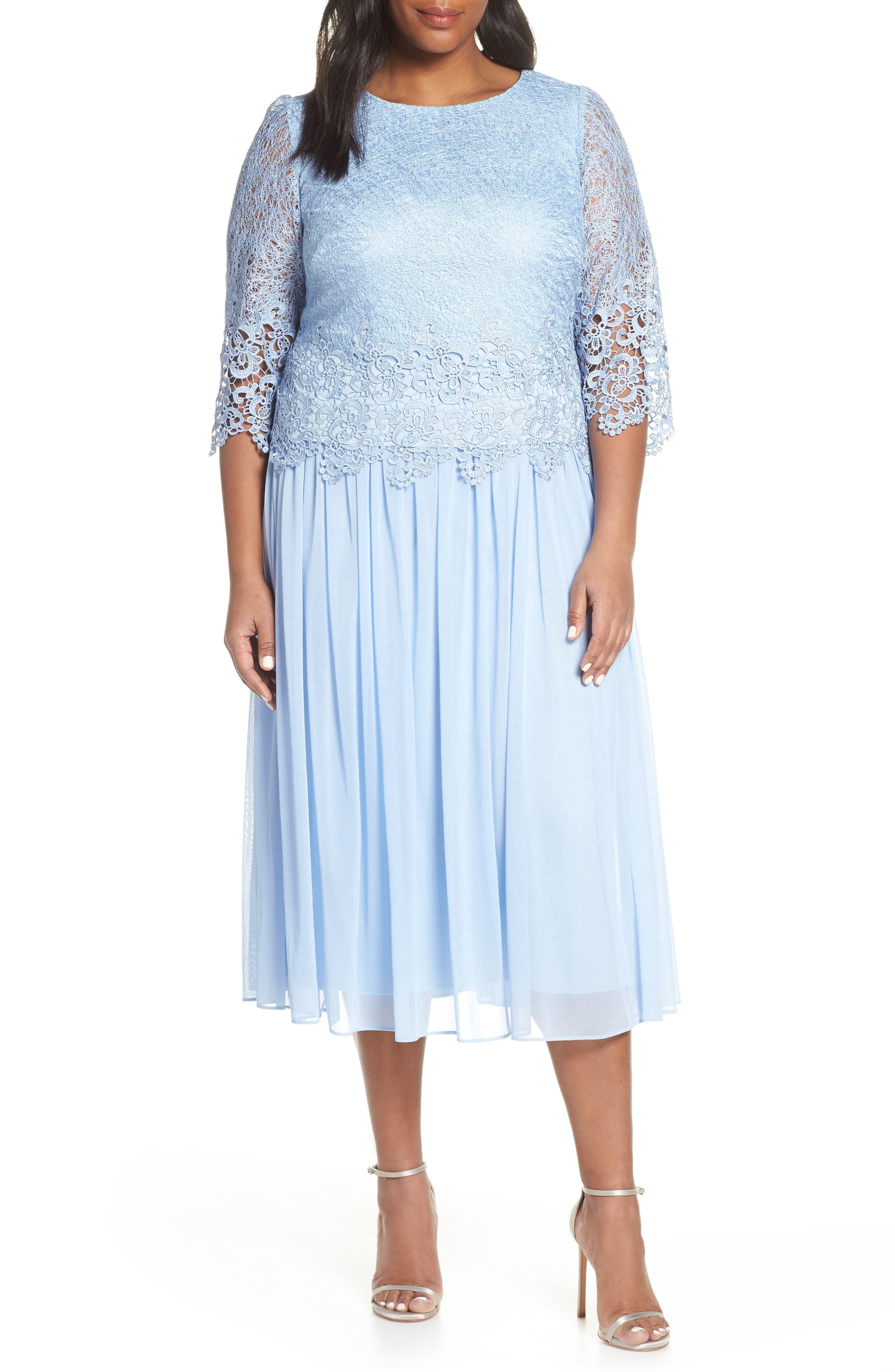 tea length chiffon