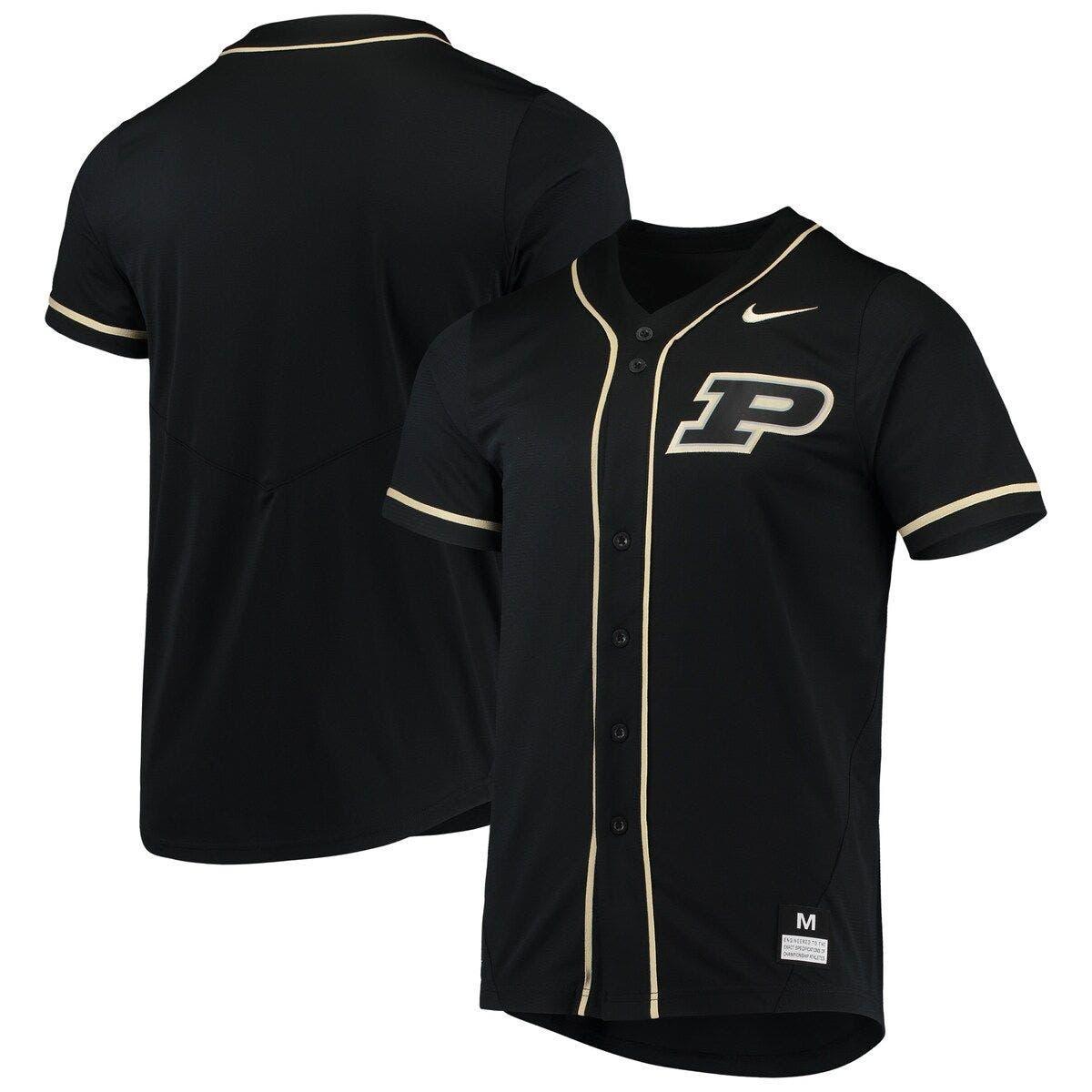 Men's Nike Black/Gold Vanderbilt Commodores Pinstripe Replica