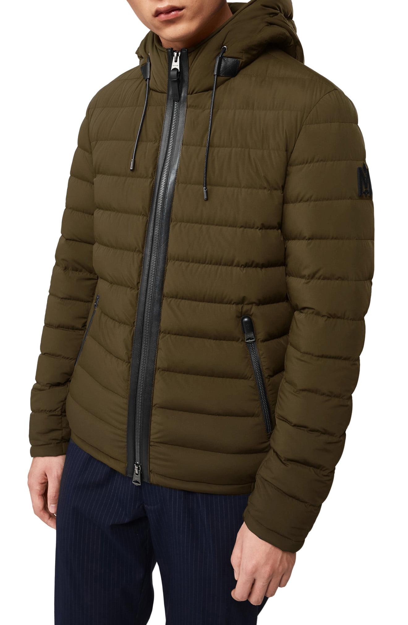 Mackage Mike Water Repellent Down Puffer Jacket in Army (Green) for Men ...