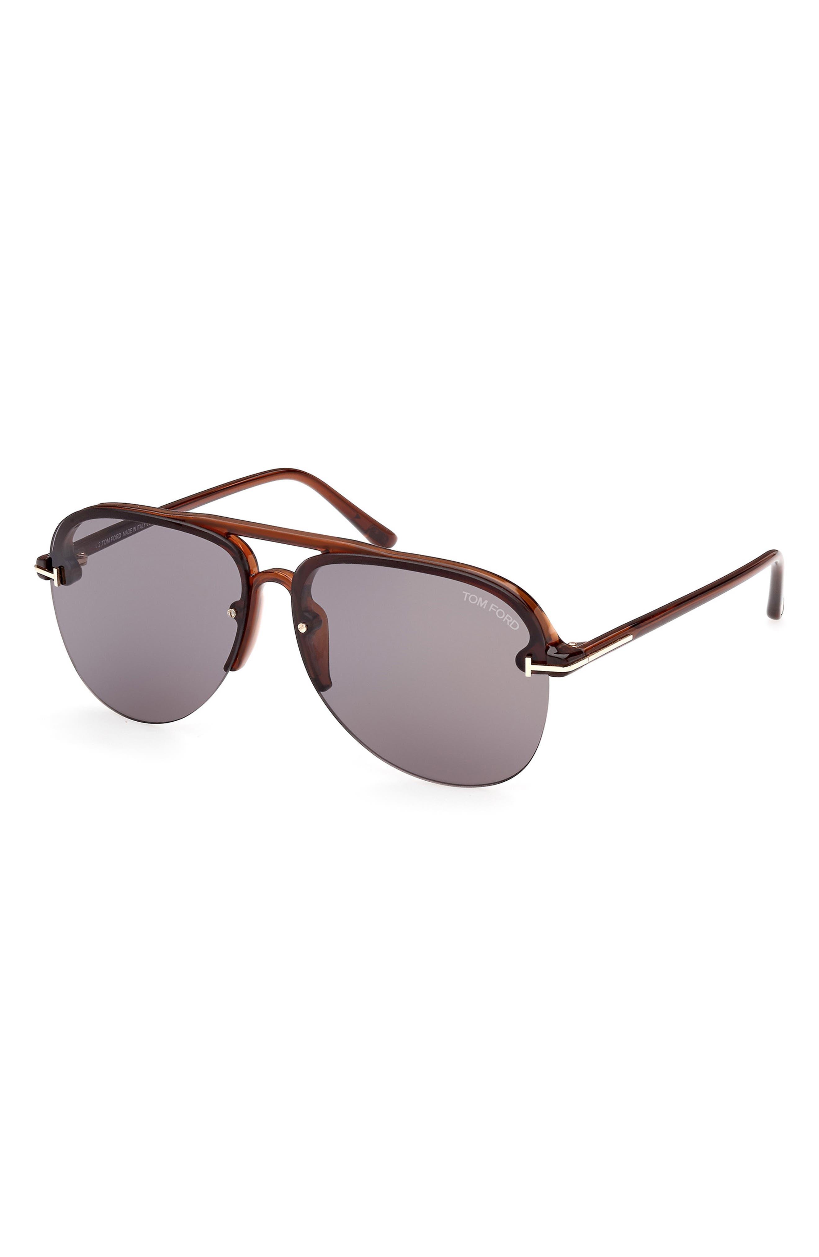 Tom Ford Terry 62mm Oversize Aviator Sunglasses for Men | Lyst