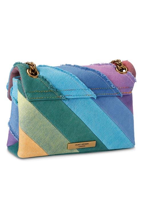 Kurt Geiger Mini Kensington Convertible Denim Crossbody Bag in