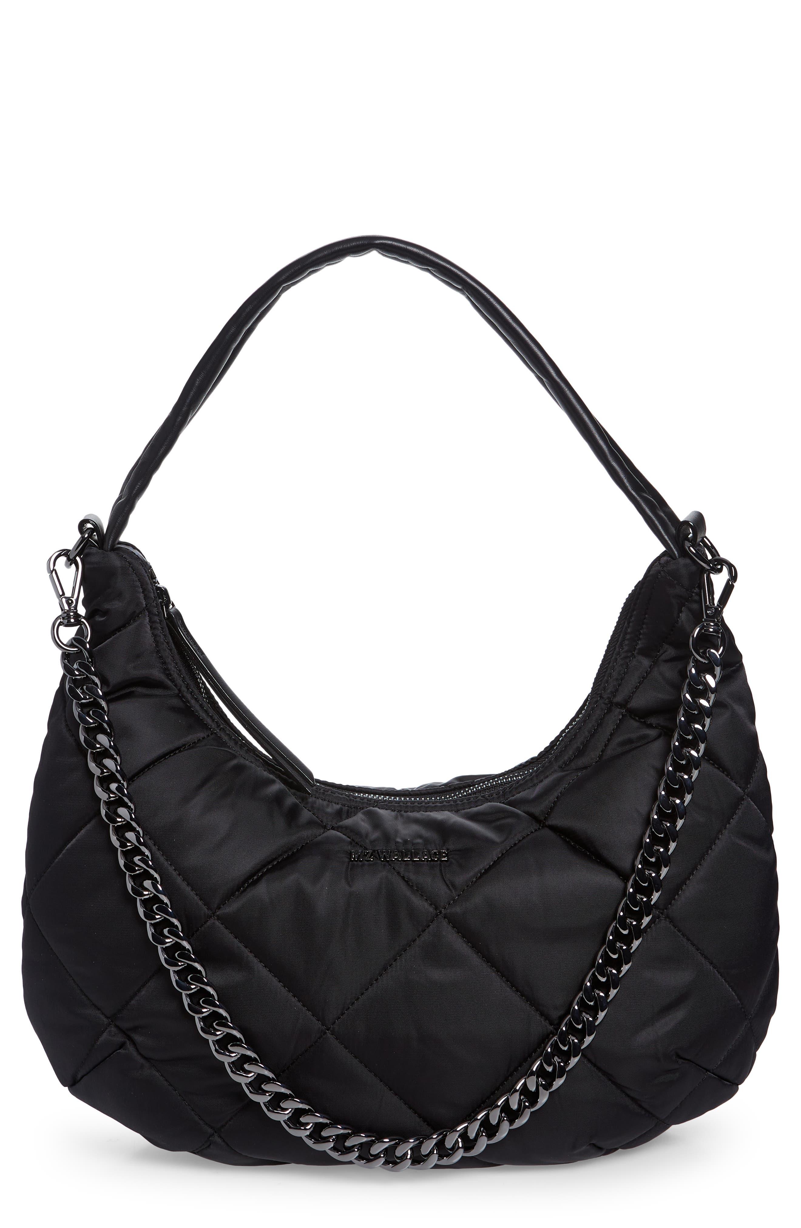 MZ Wallace Bowery Quilted Shoulder Bag in Black Lyst
