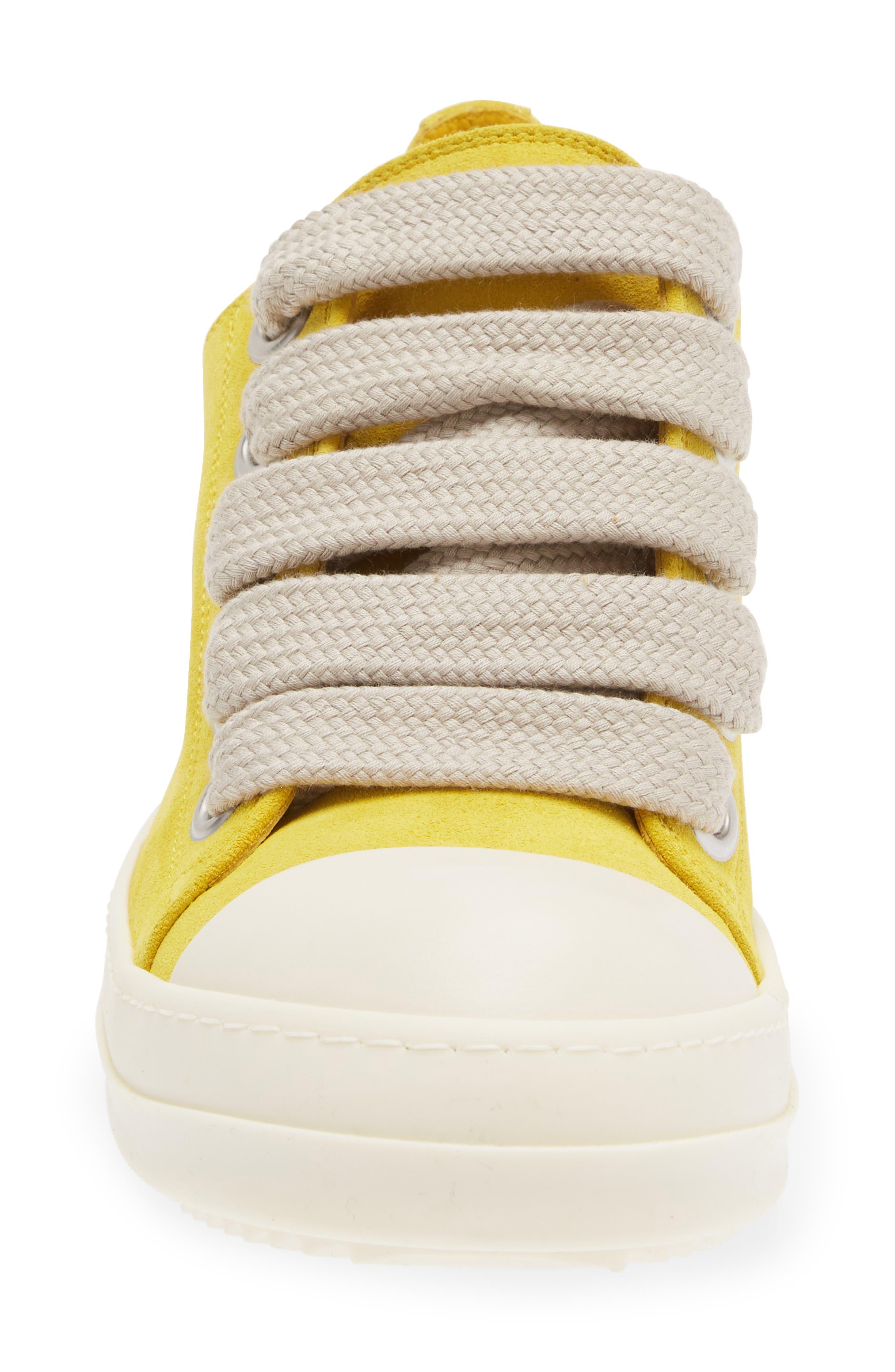 Rick Owens Low Top Platform Sneaker in Yellow for Men | Lyst