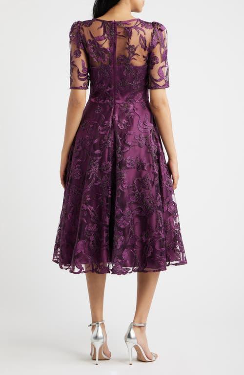 eliza j purple lace dress Eliza J Lace Sheath Dress In Magenta - 50% Off