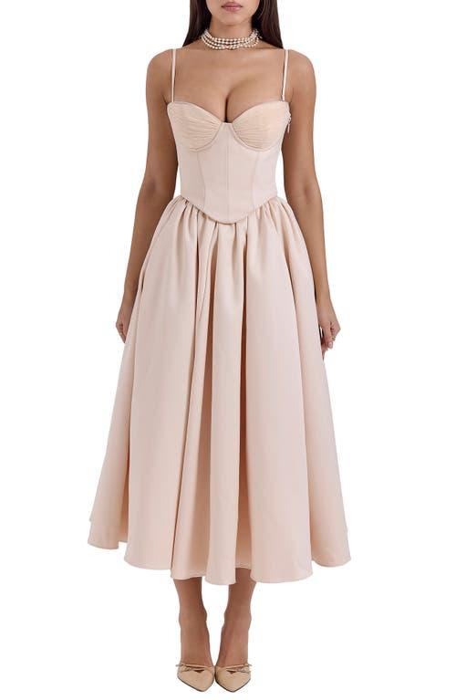 strapless open back dress Holly Asymmetrical Mini Dress in Pink & Black Floral