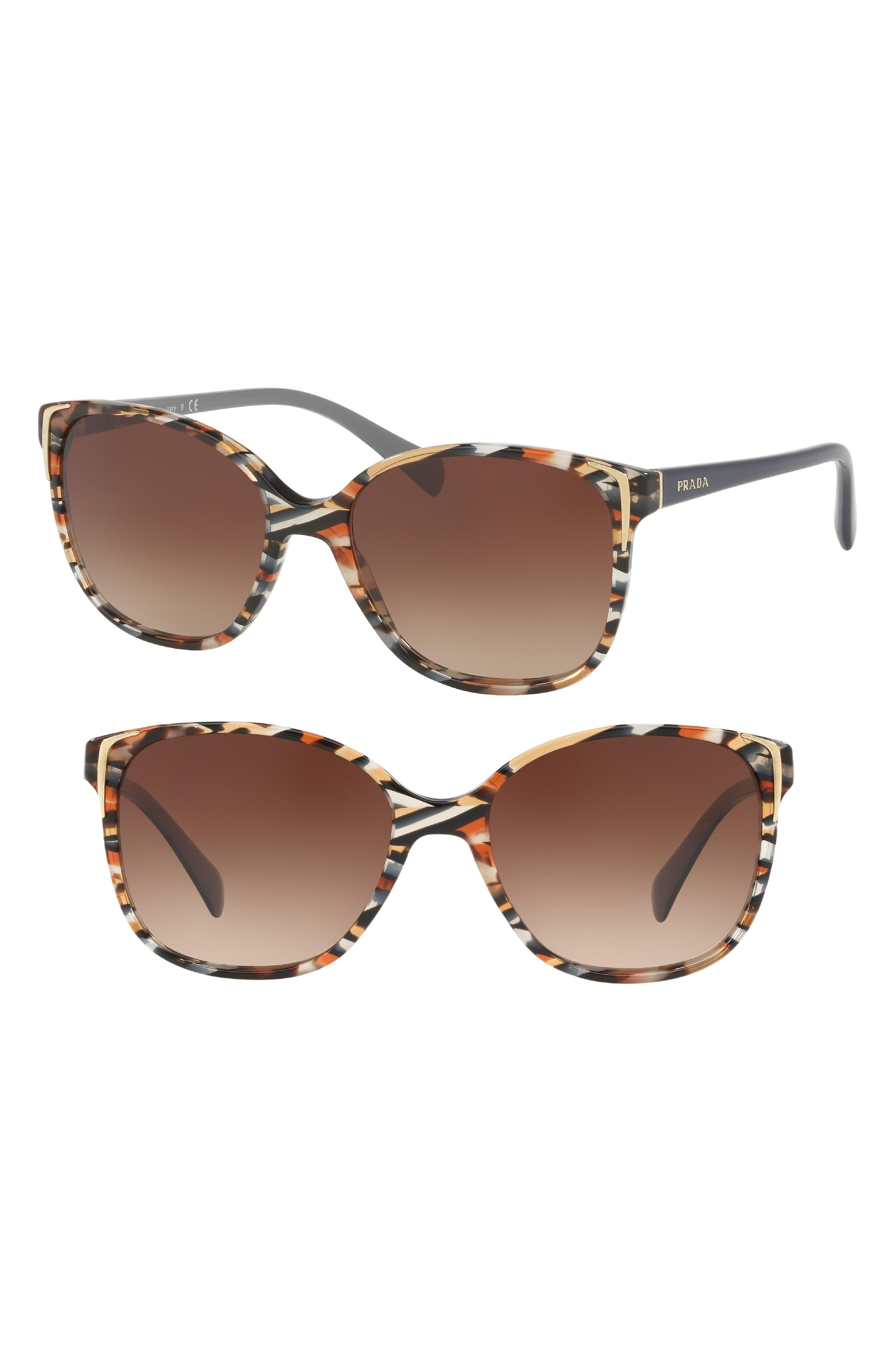 prada havana cat eye sunglasses