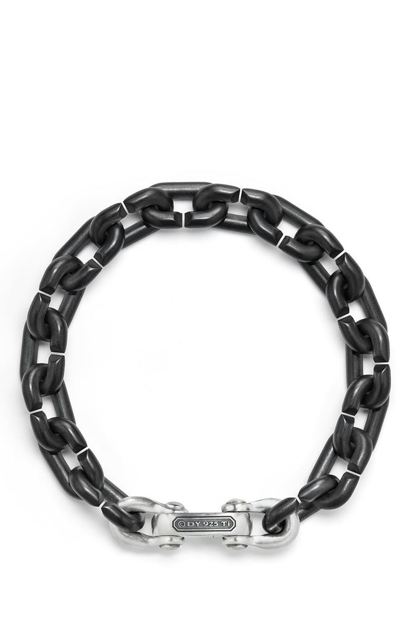 David Yurman Bold Chain Links Bracelet in Titanium (Black) for Men Lyst