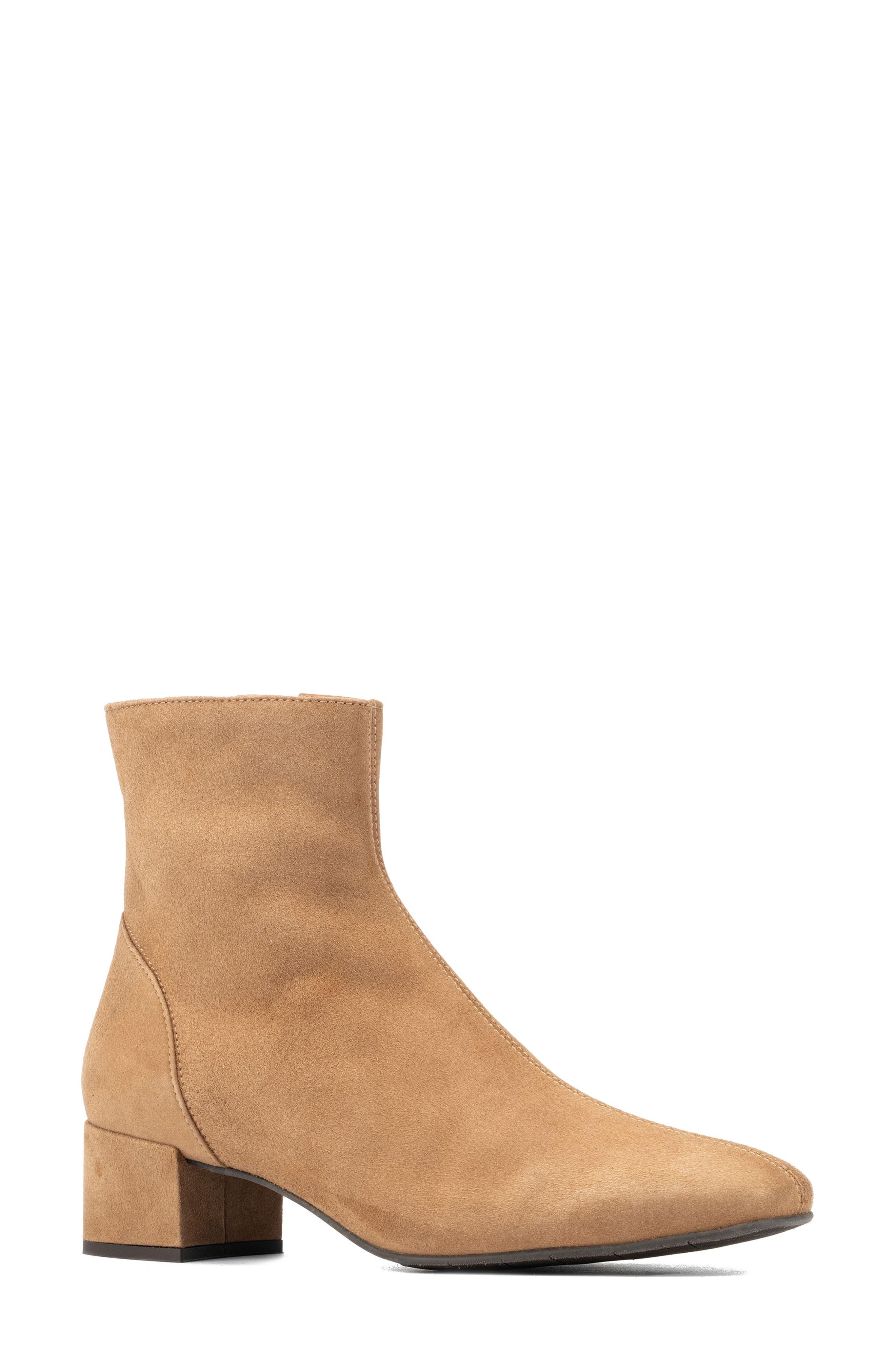 Aquatalia Larra Weatherproof Bootie in Brown Lyst