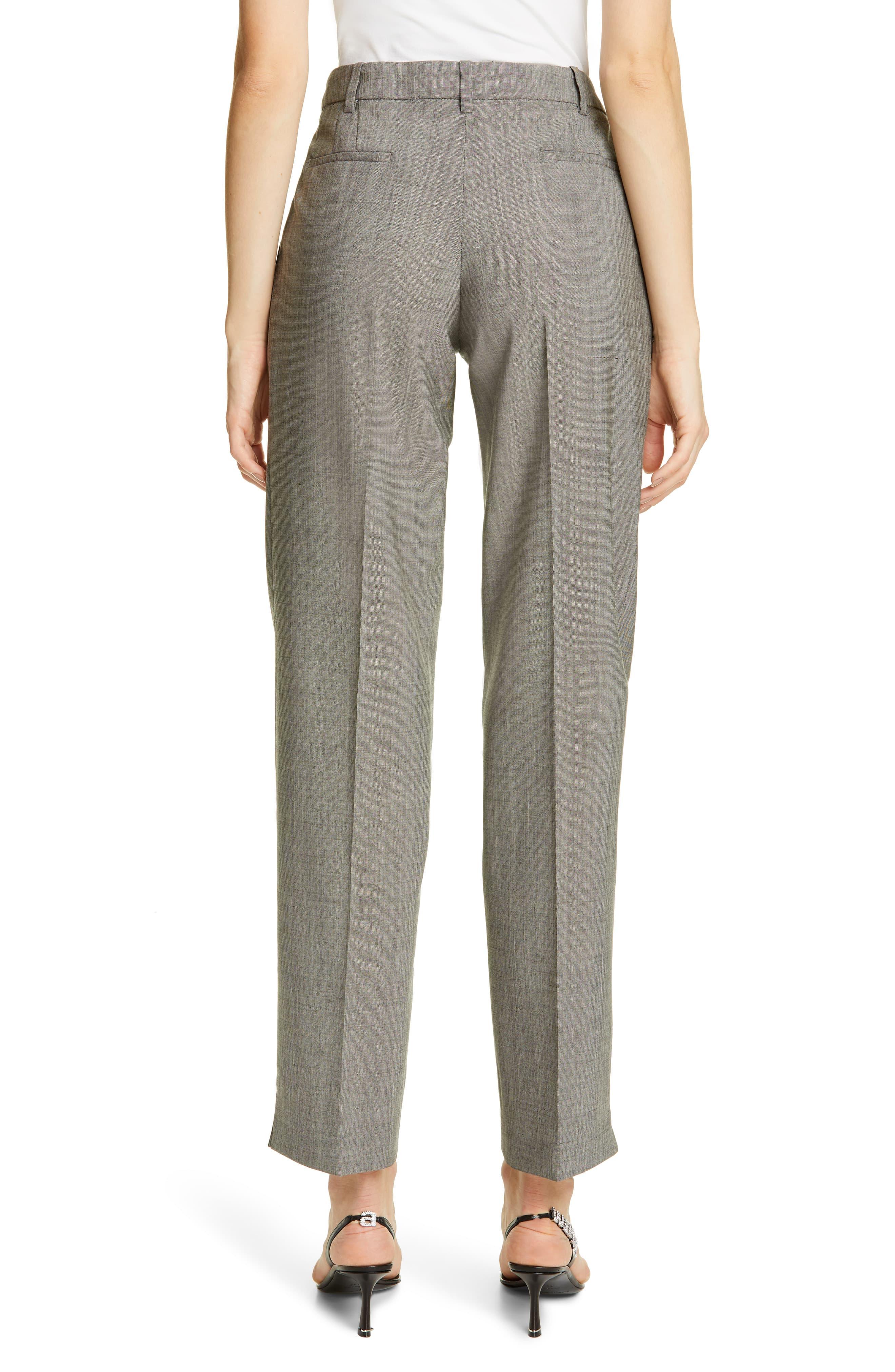 Alexander Wang Wool & Mohair Blend Trousers in Grey (Gray) - Lyst