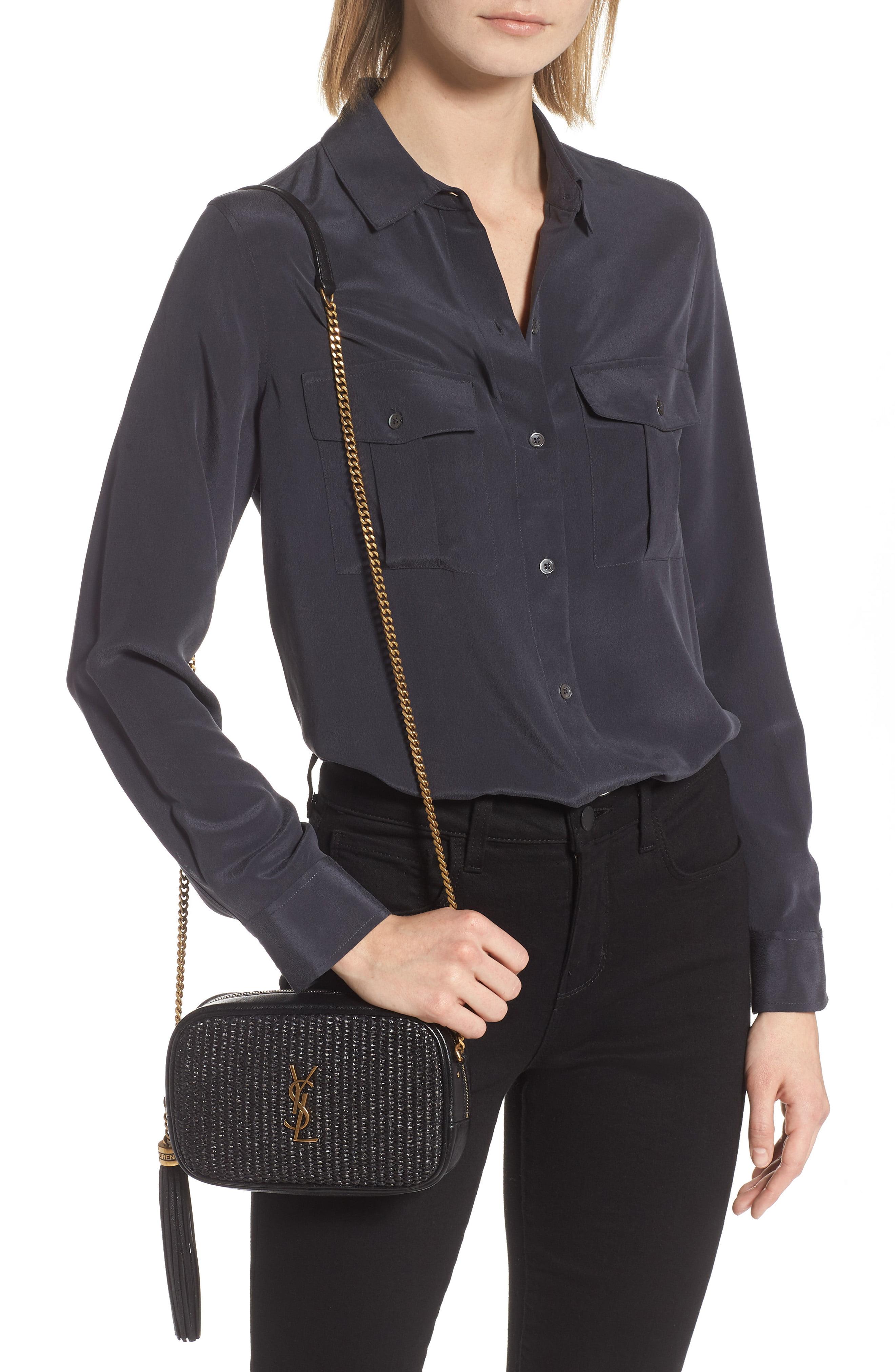 ysl raffia camera bag