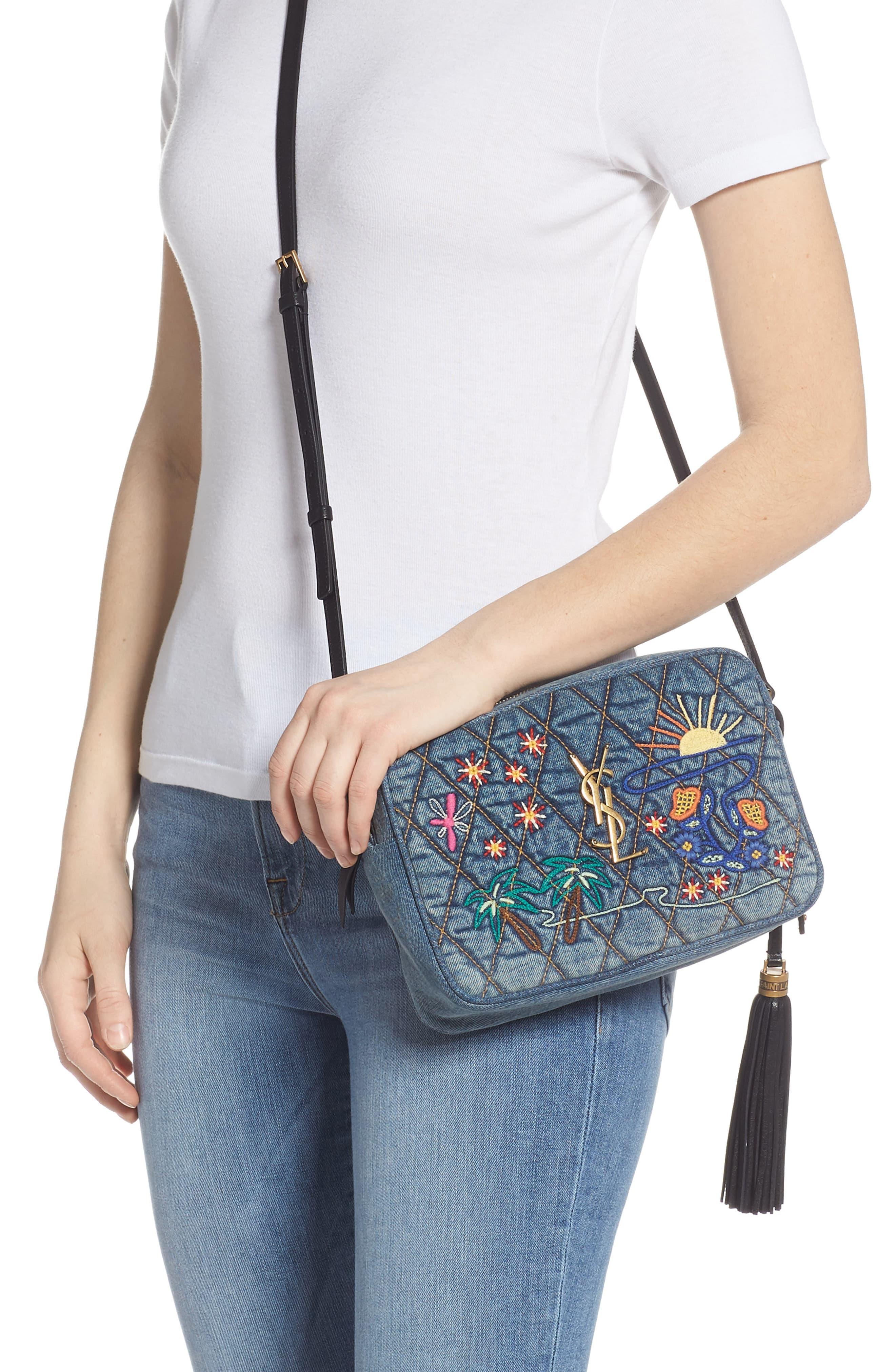 ysl denim camera bag