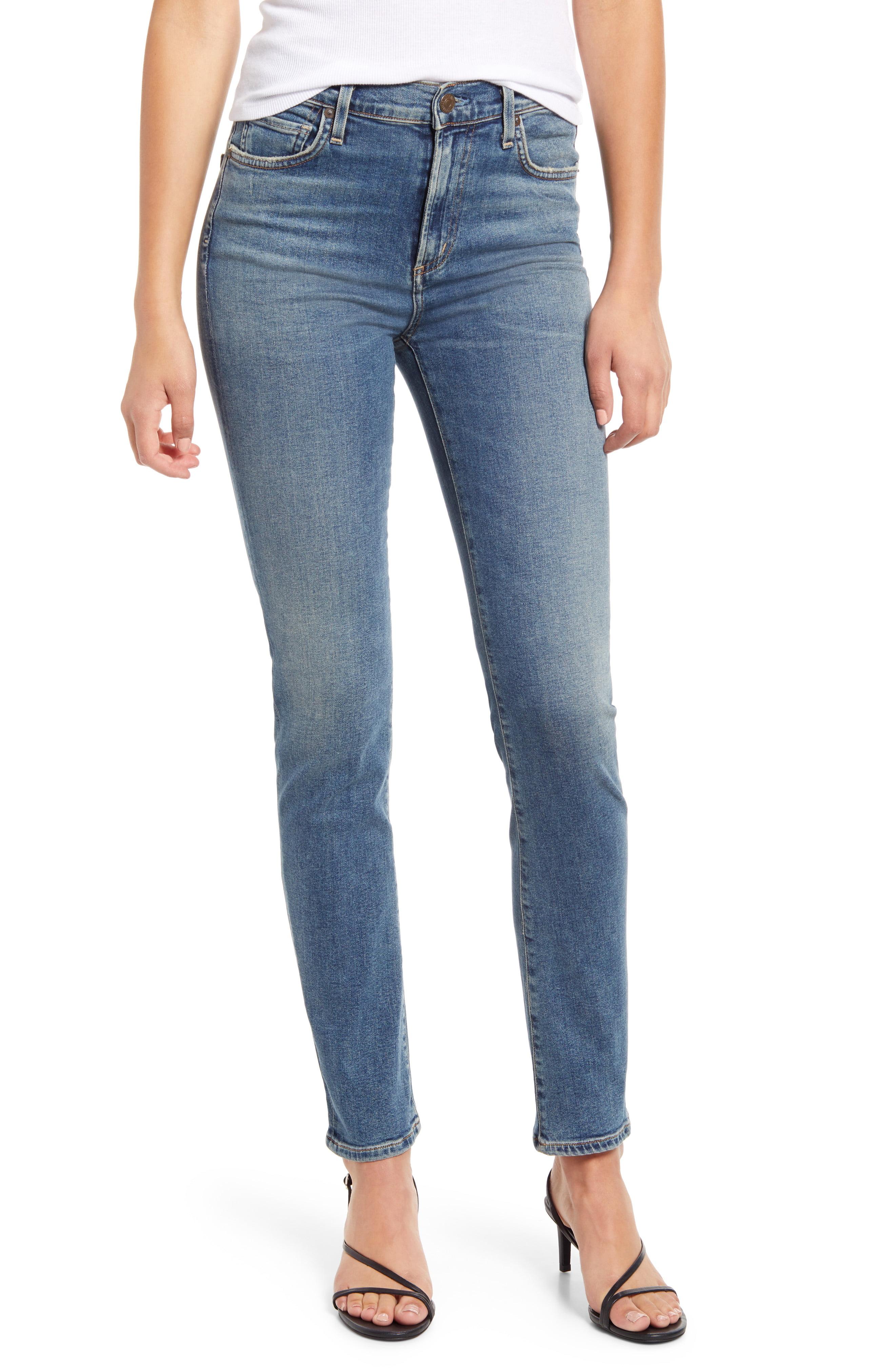 Citizens of Humanity Denim Harlow High Waist Ankle Slim Jeans in Blue ...