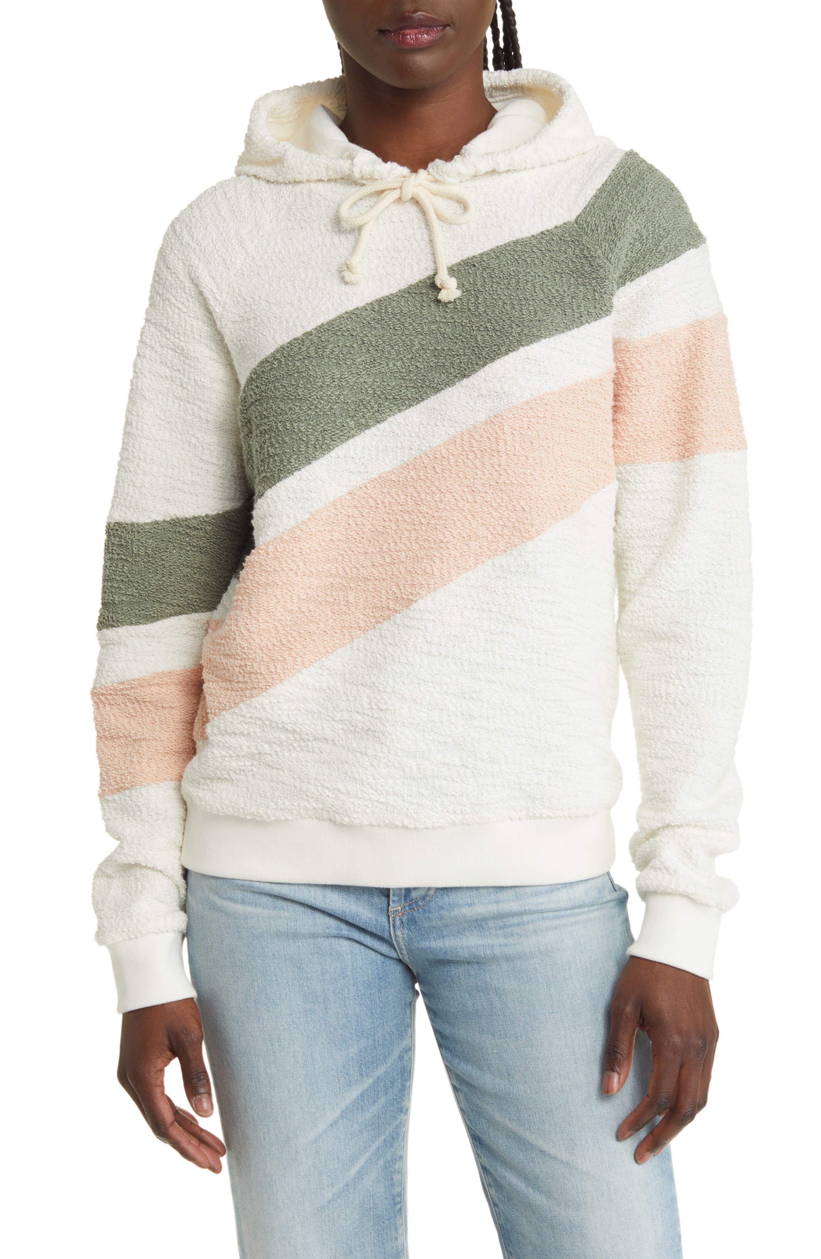 Faherty Vista Reverse Terry Knit Hoodie in Gray | Lyst
