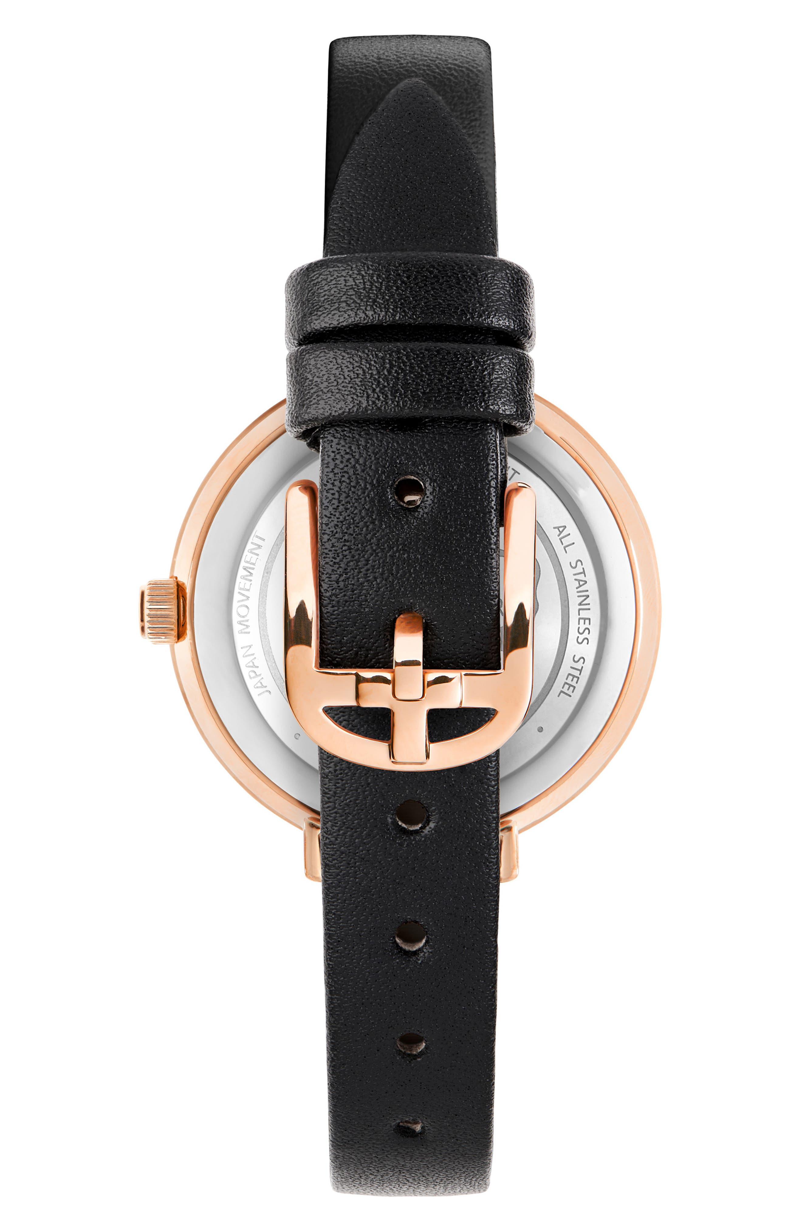 Ted Baker Ammy Floral Leather Strap Watch in Metallic | Lyst