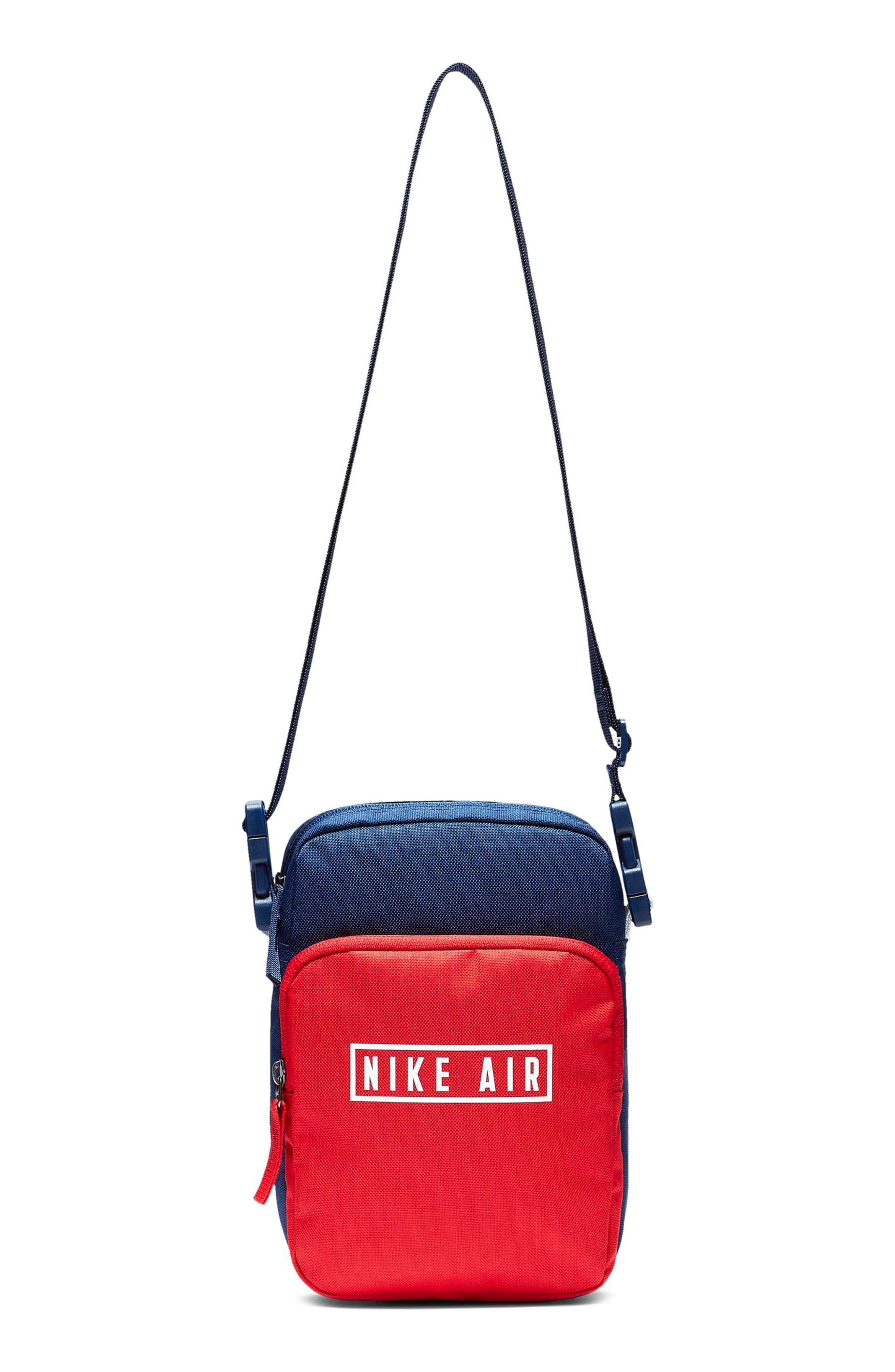 Nike Air Heritage 2.0 Colorblock Canvas Crossbody Bag in Blue - Lyst