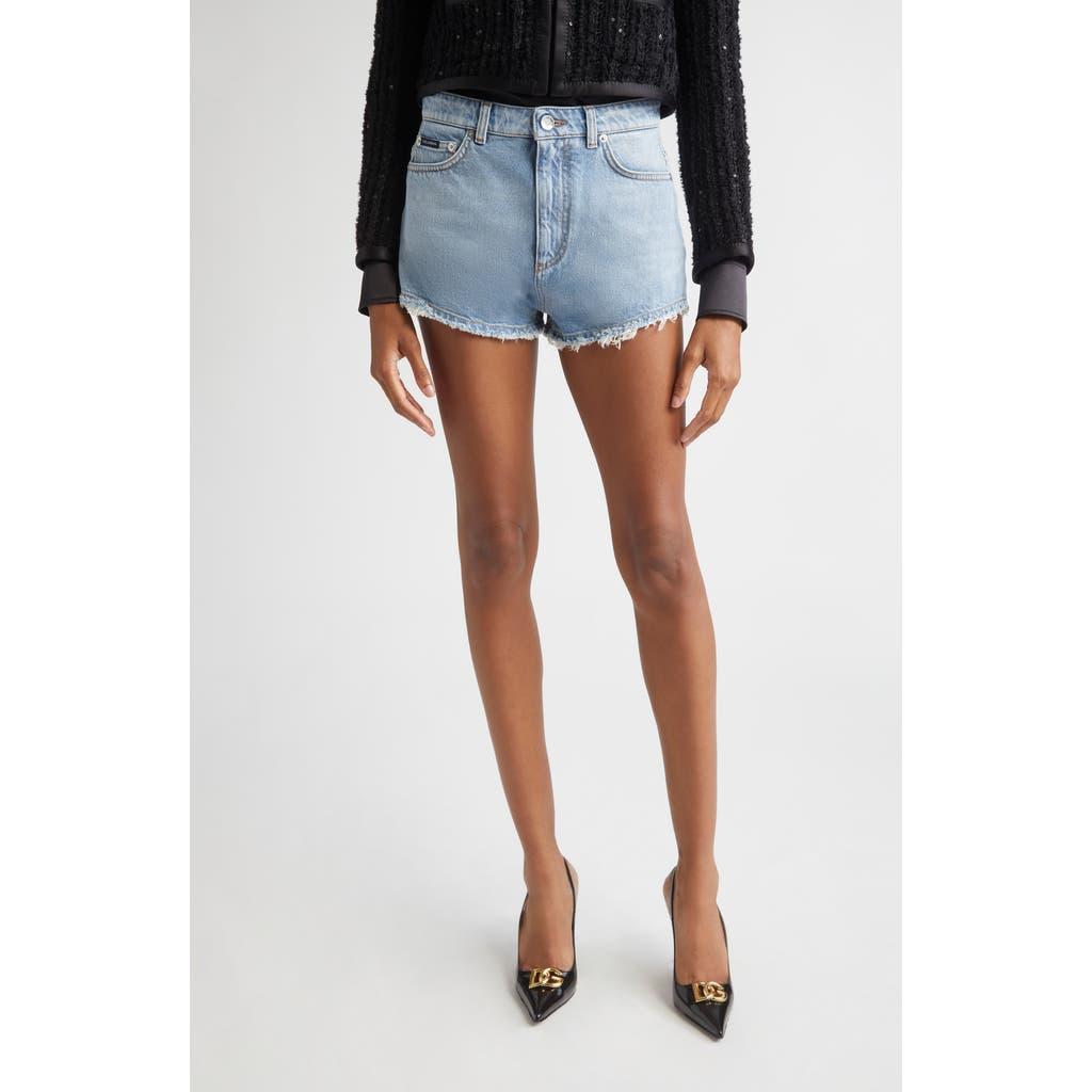 ショートパンツ DOLCE & GABBANA Woman Short Blue FTC8QDG8MM2 S9001 High-waisted denim shorts in Multicolor for Women