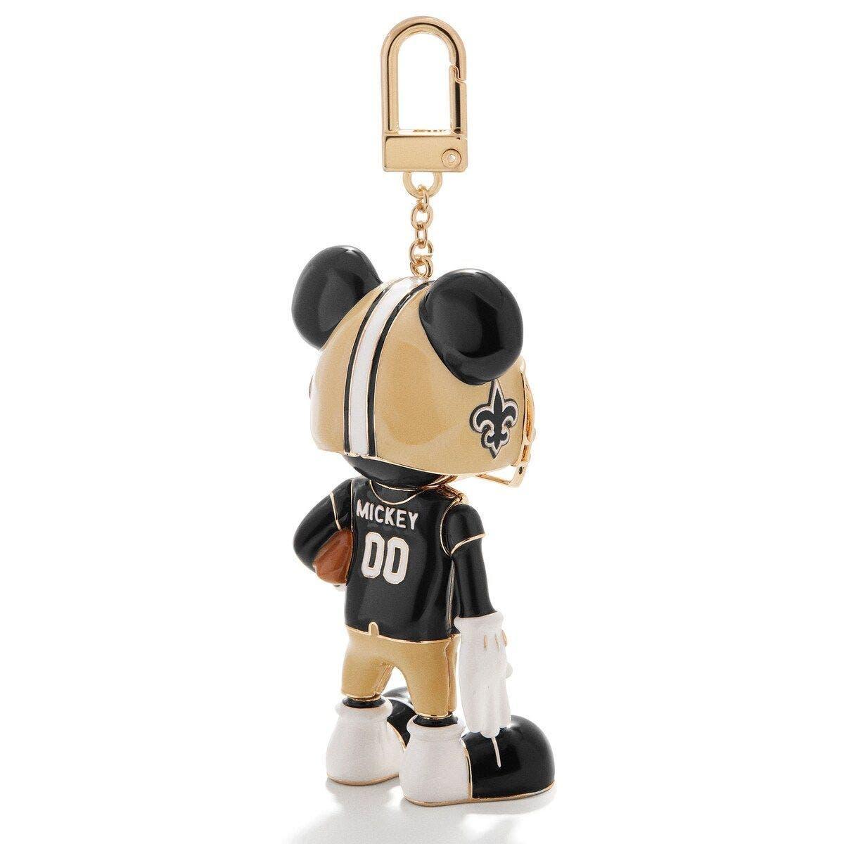 Baublebar New Orleans Saints Disney Mickey Mouse Keychain in Gold