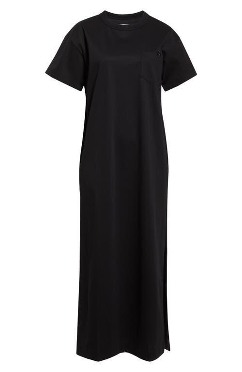 ★sacai★関税込♪日本未入荷♪Poplin and jersey T-shirt dress Poplin and jersey T-shirt dress in black - Sacai | Mytheresa