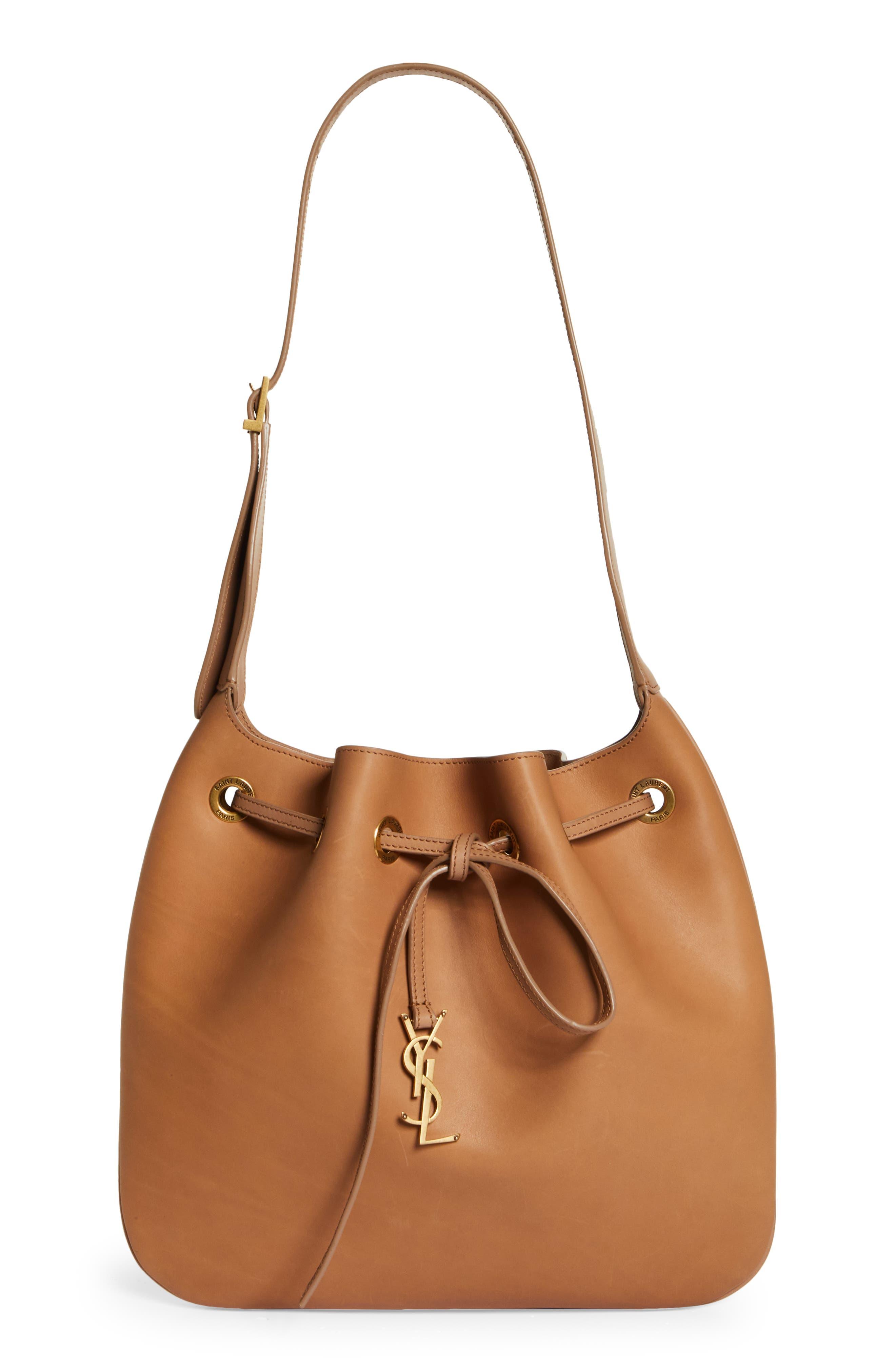 Saint Laurent Medium Paris Vii Leather Hobo Bag in Brown Lyst